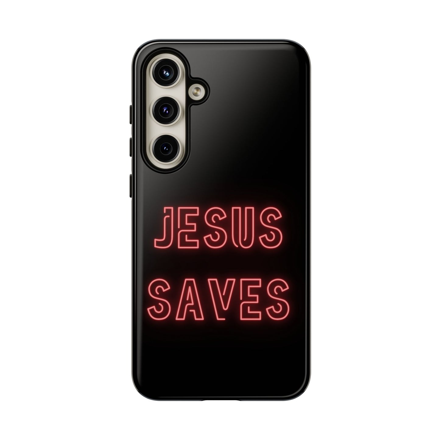 Jesus Saves Neon Signage Tough Cases Iphone Samsung Google