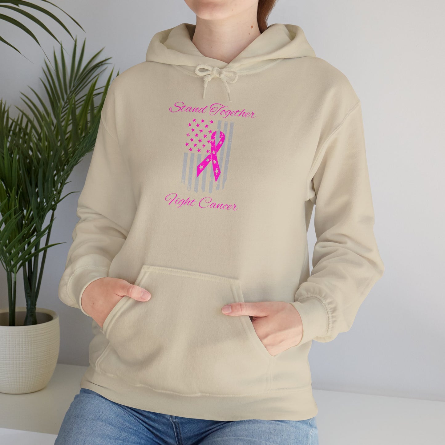 Stand Together Fight Breast Cancer Unisex Heavy Blend™ Hooded Sweatshirt