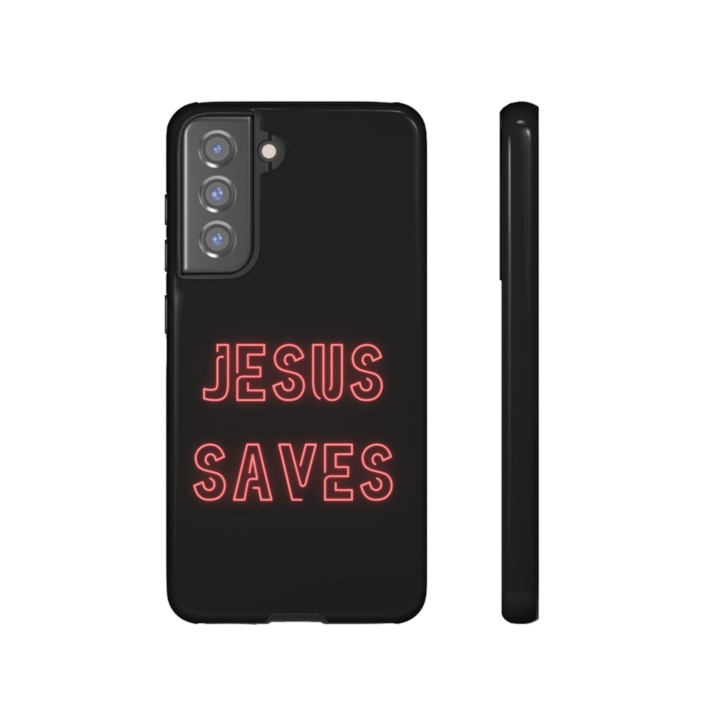 Jesus Saves Neon Signage Tough Cases Iphone Samsung Google