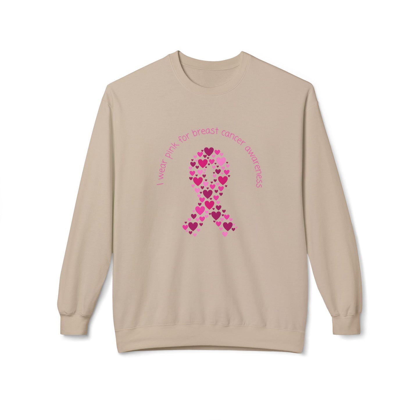 Breast Cancer Awareness Unisex Midweight Softstyle Fleece Crewneck Sweatshirt