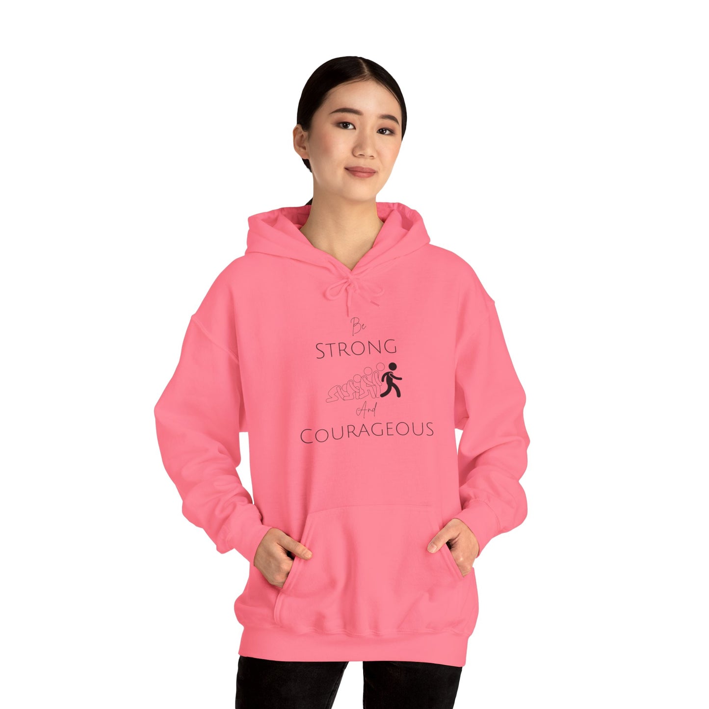 Be Strong And Courageous Unisex Heavy Blend™ Hooded Sweatshirt