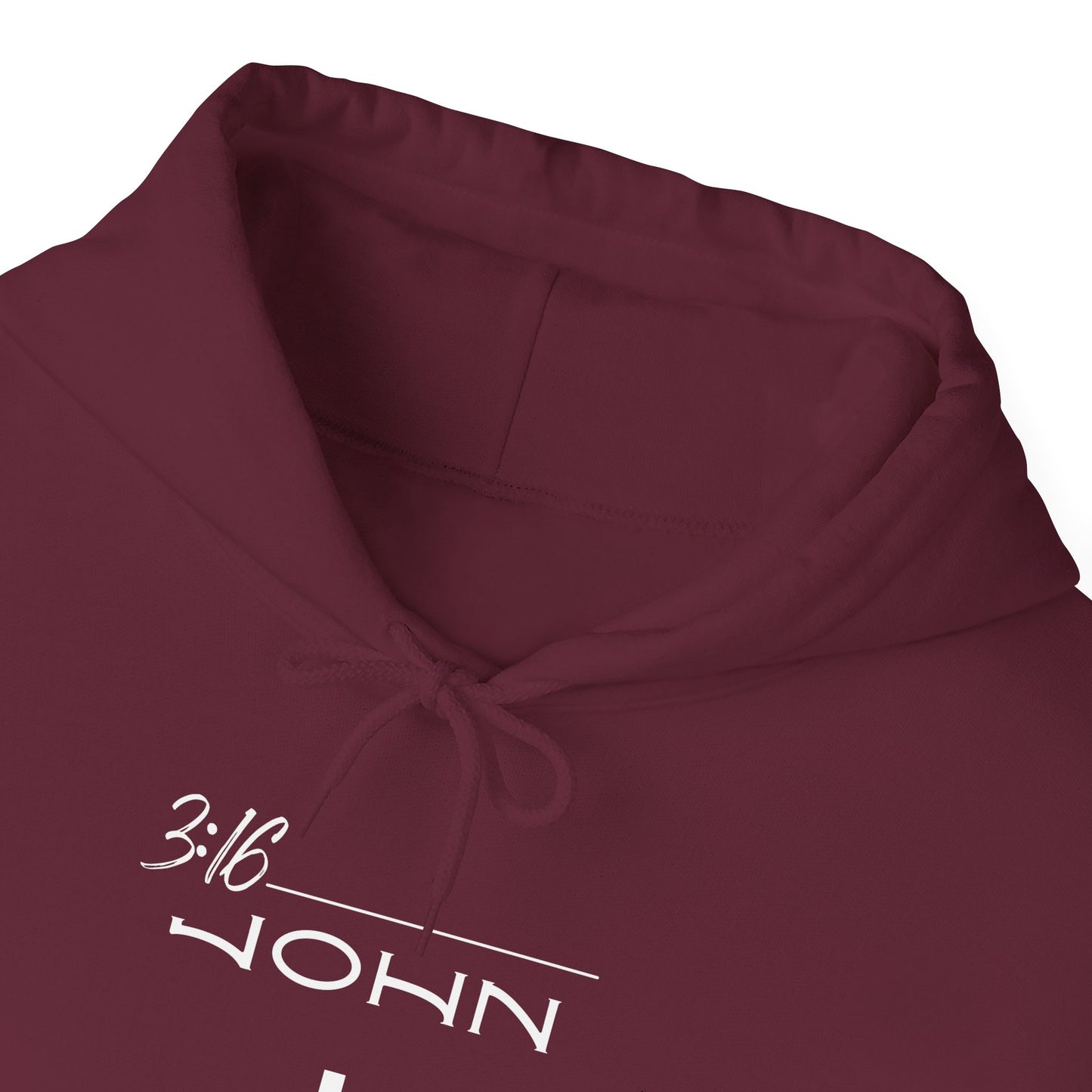 John 3:16 w/ Full Scripture On Back Unisex Heavy Blend™ Hooded Sweatshirt