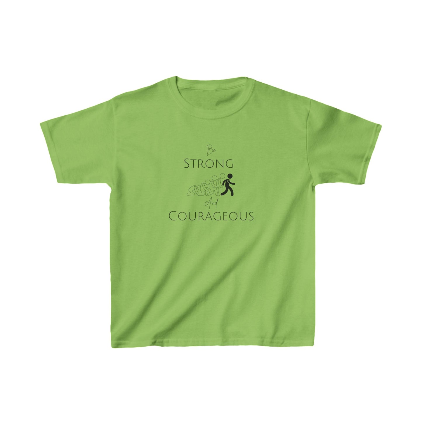 Be Strong And Courageous Kids Heavy Cotton™ Tee