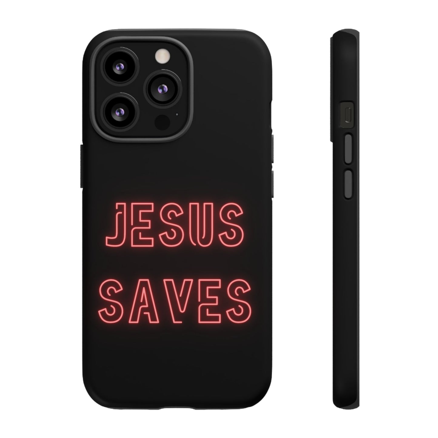 Jesus Saves Neon Signage Tough Cases Iphone Samsung Google