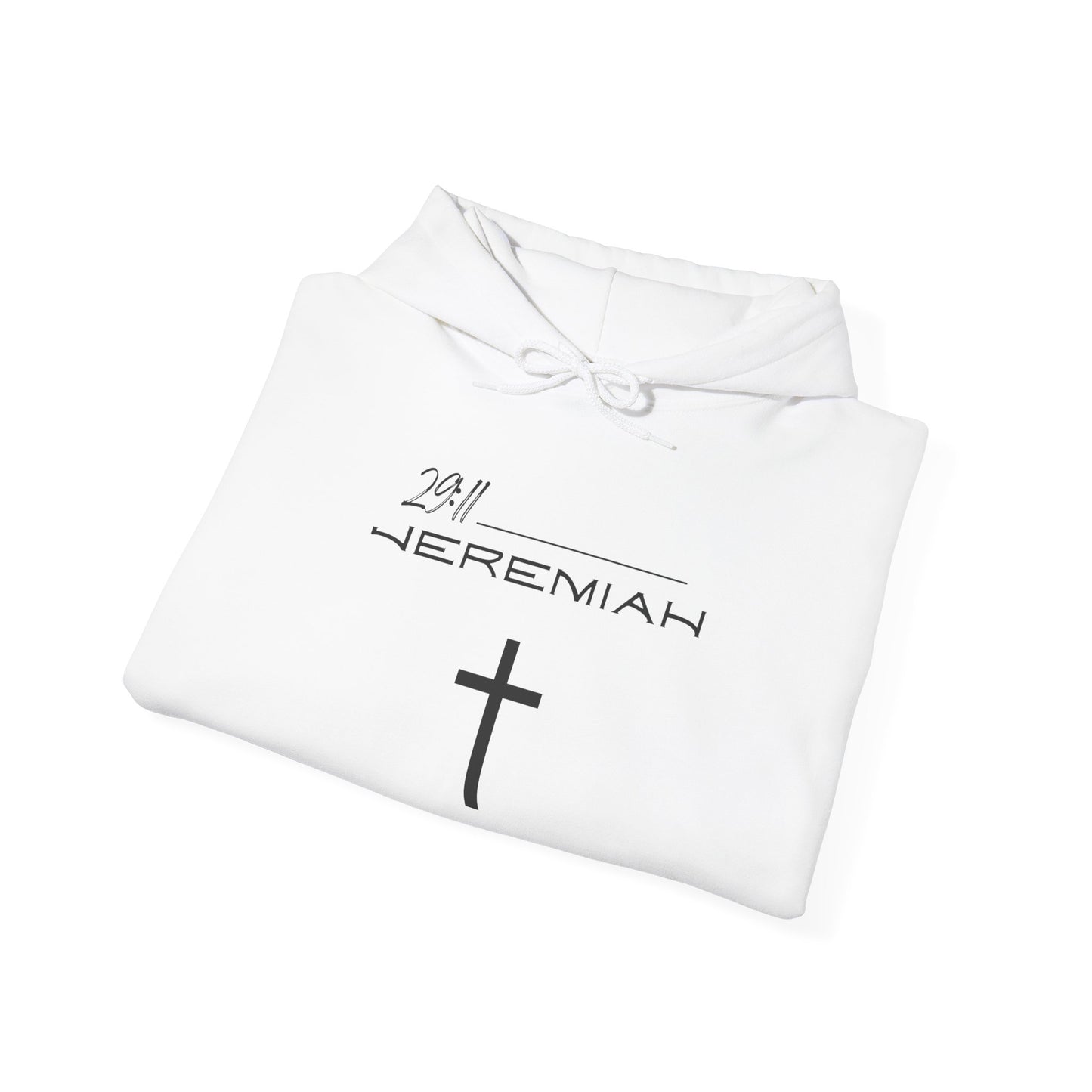 Jeremiah 29:11 w/ Full Scripture On Back Unisex Heavy Blend™ Hooded Sweatshirt