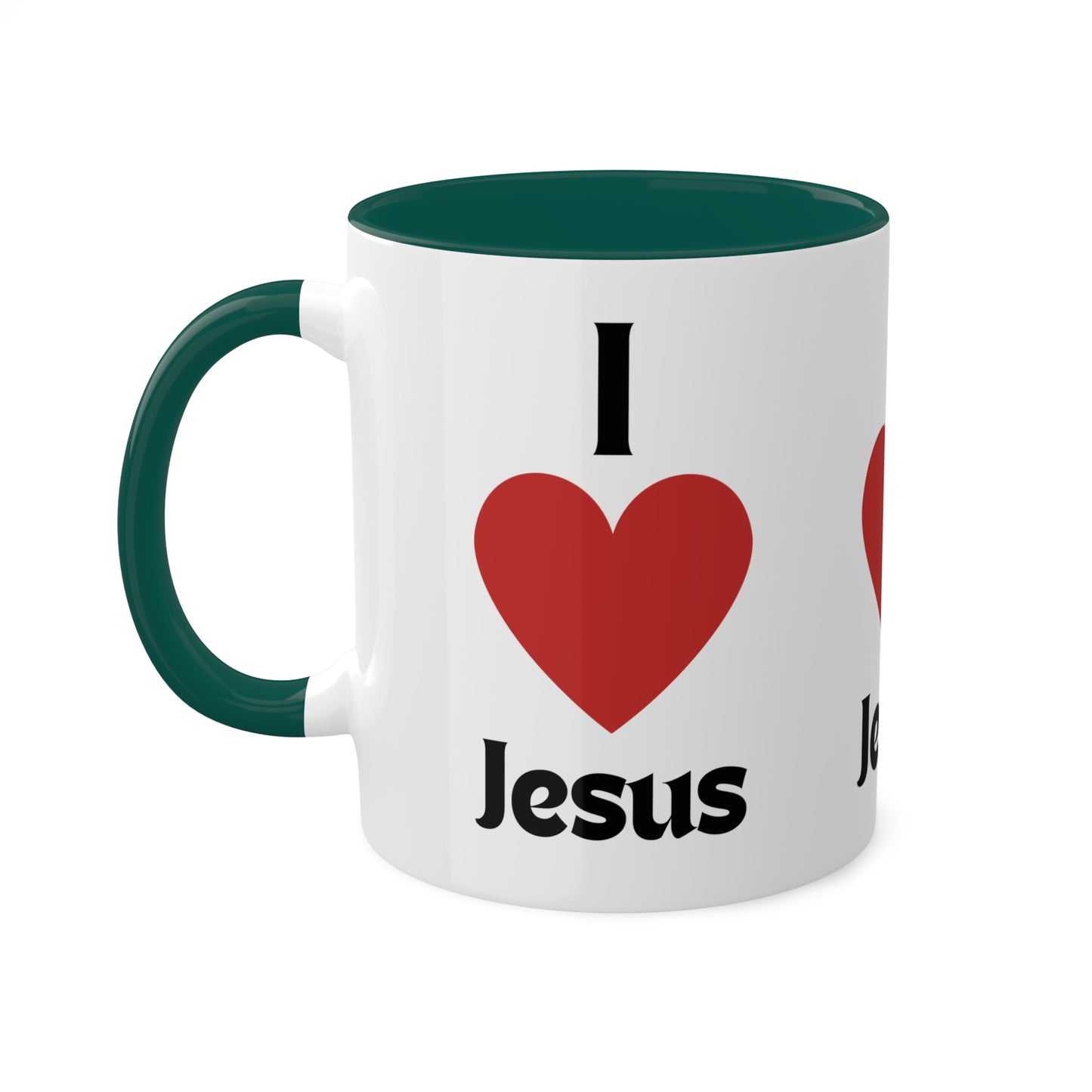 I love Jesus Colorful Mugs, 11oz