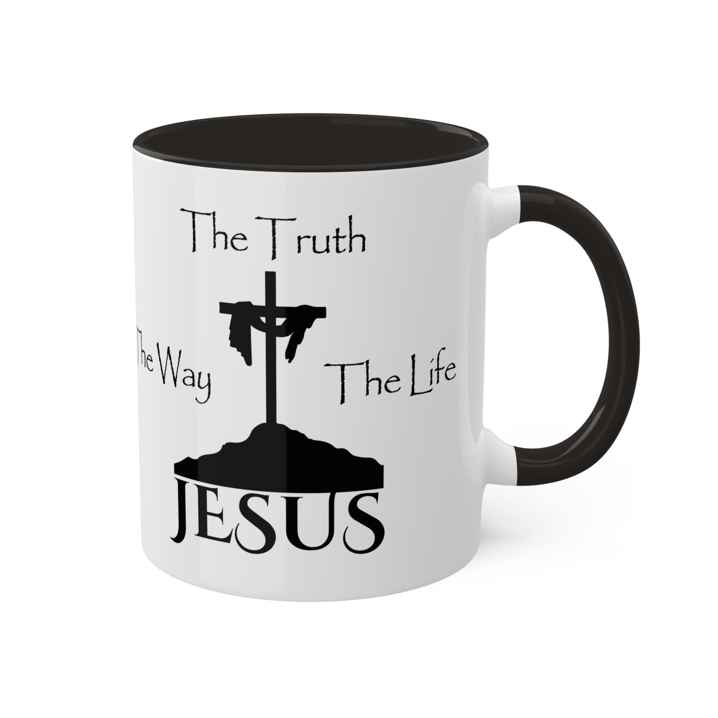 Jesus The Way The Truth The Life Colorful Mugs, 11oz