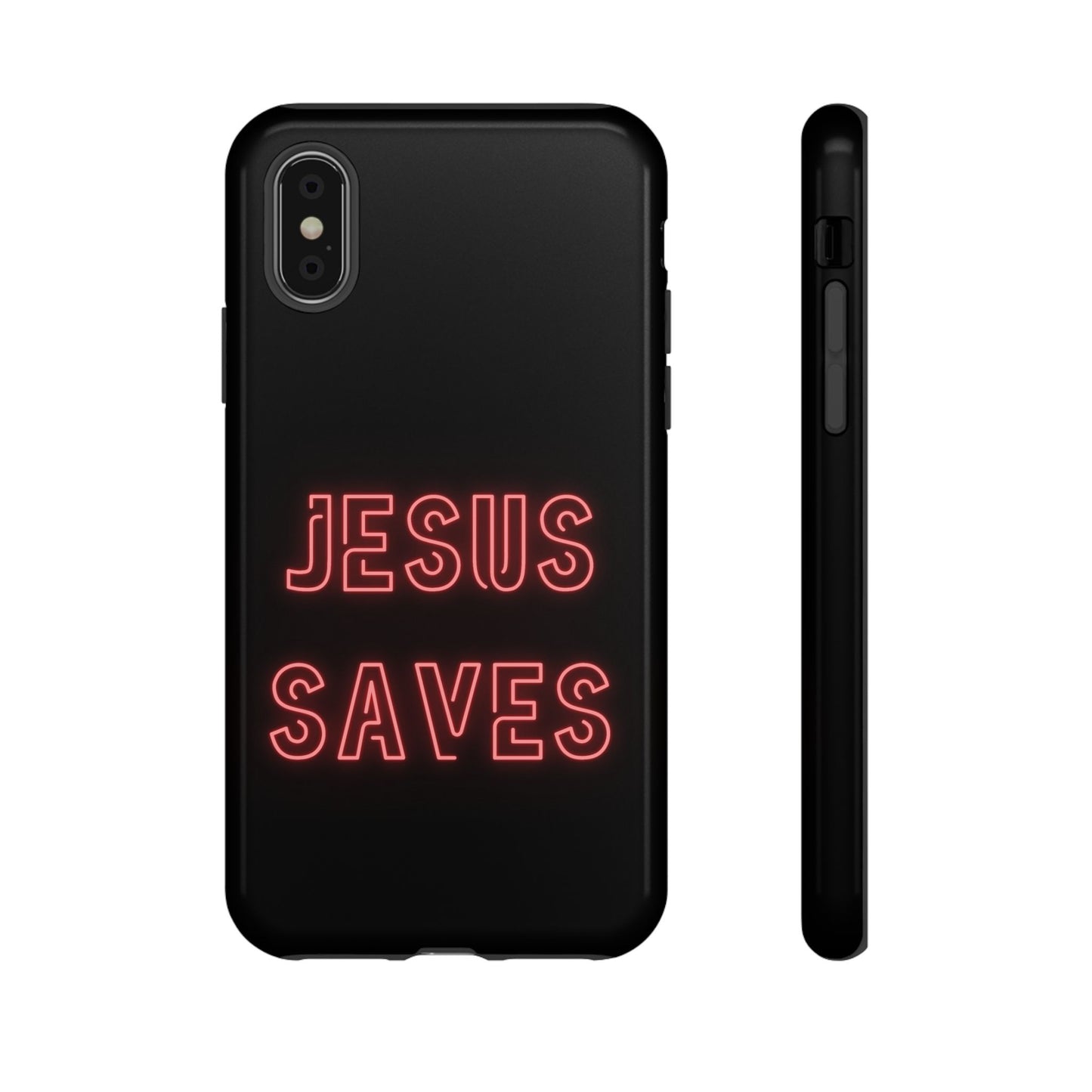 Jesus Saves Neon Signage Tough Cases Iphone Samsung Google