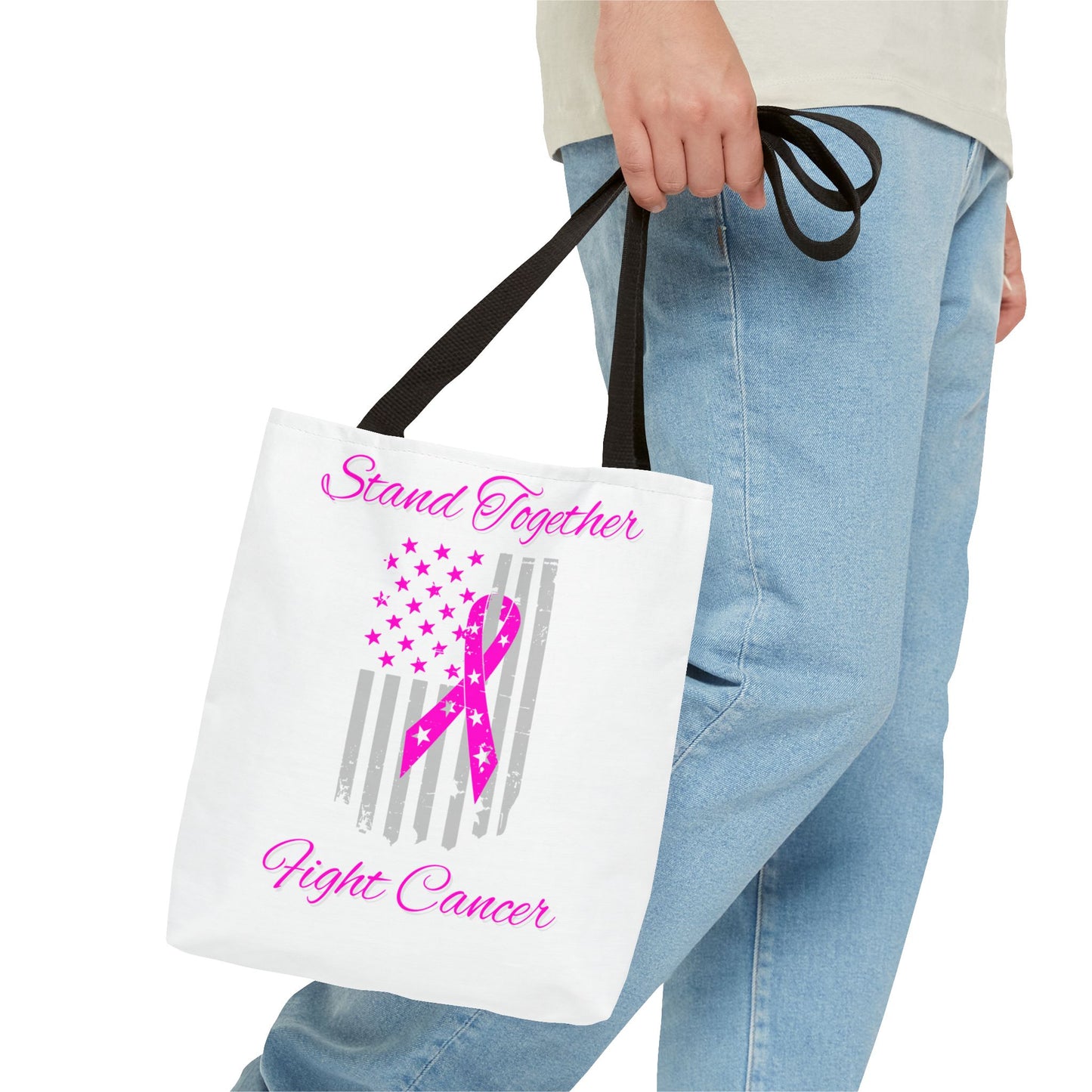 Stand Together Fight Breast Cancer Tote Bag (AOP)