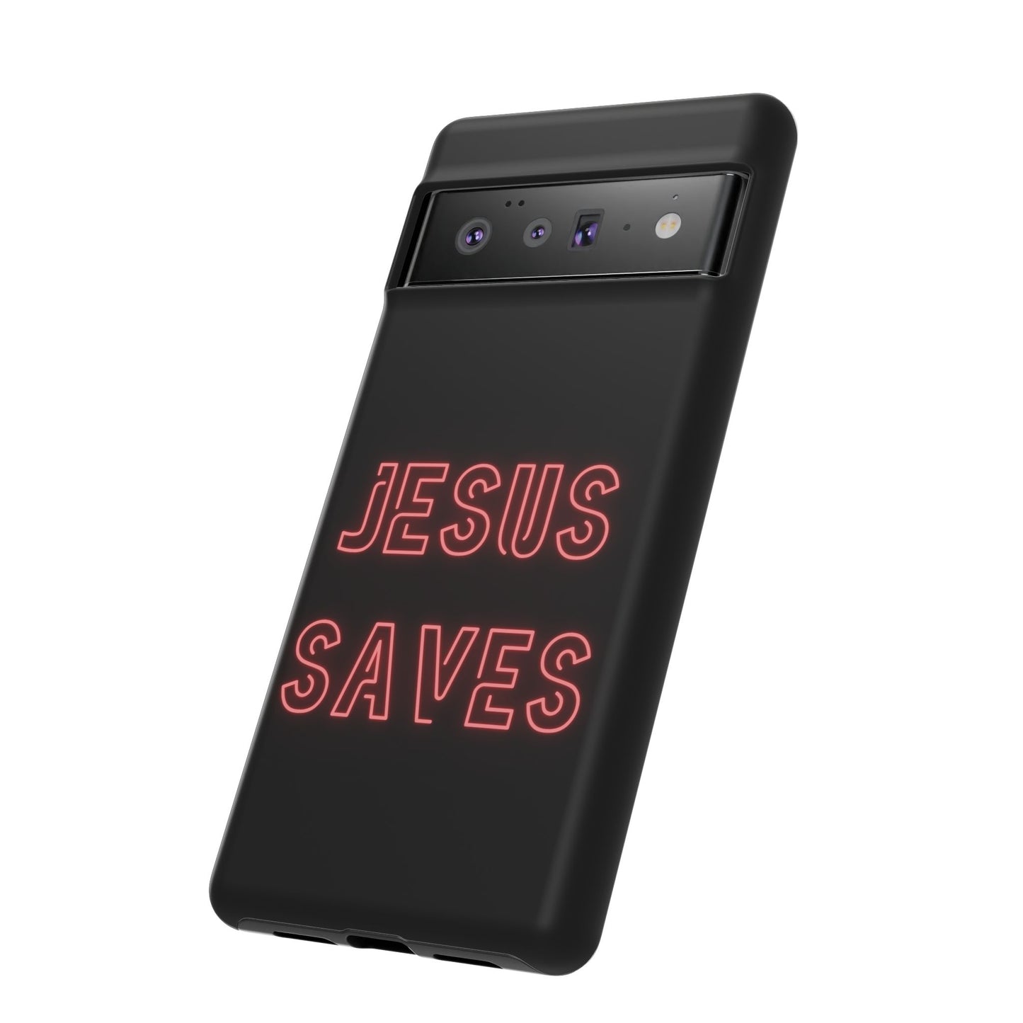 Jesus Saves Neon Signage Tough Cases Iphone Samsung Google