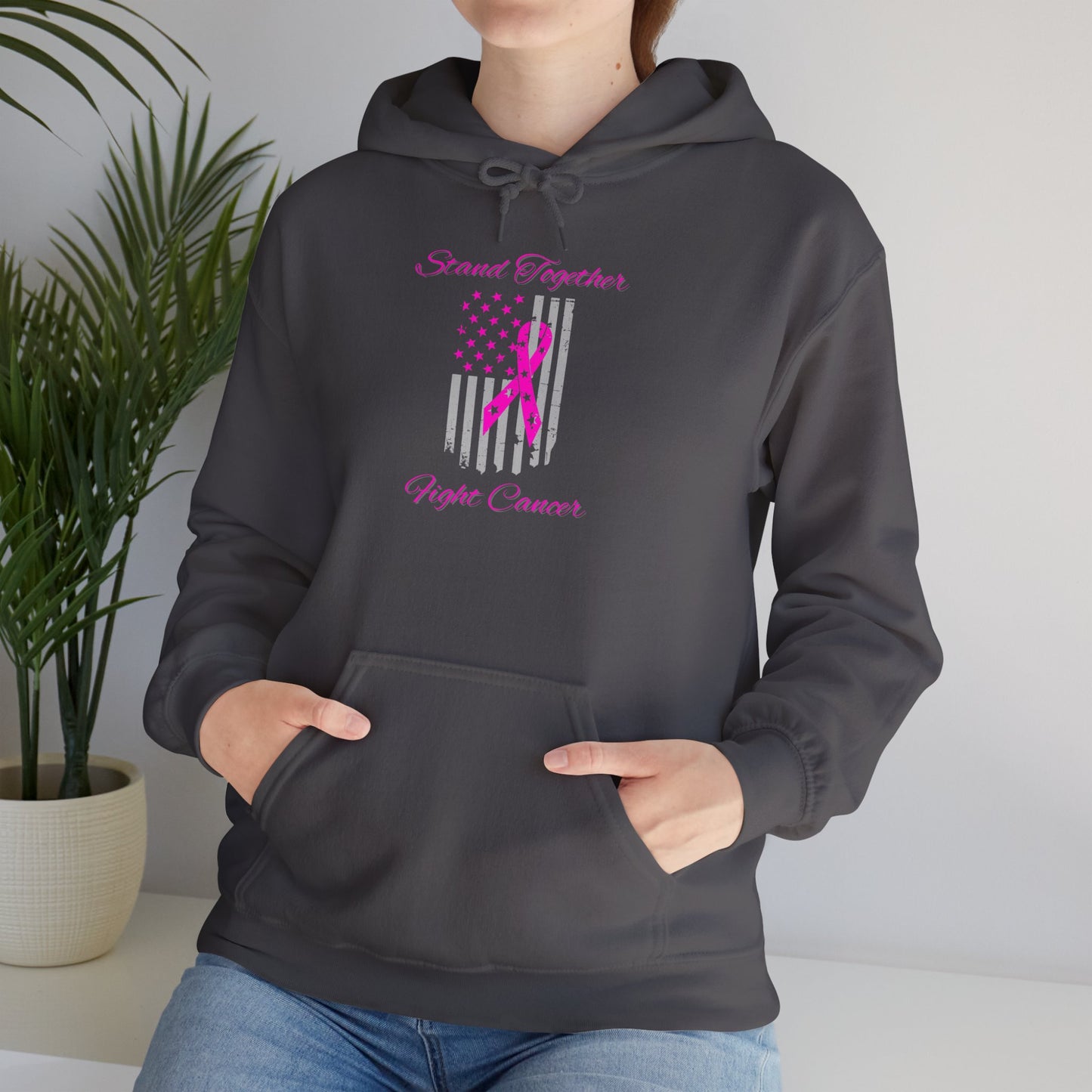 Stand Together Fight Breast Cancer Unisex Heavy Blend™ Hooded Sweatshirt