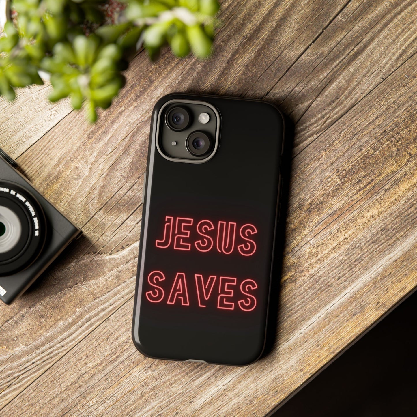 Jesus Saves Neon Signage Tough Cases Iphone Samsung Google