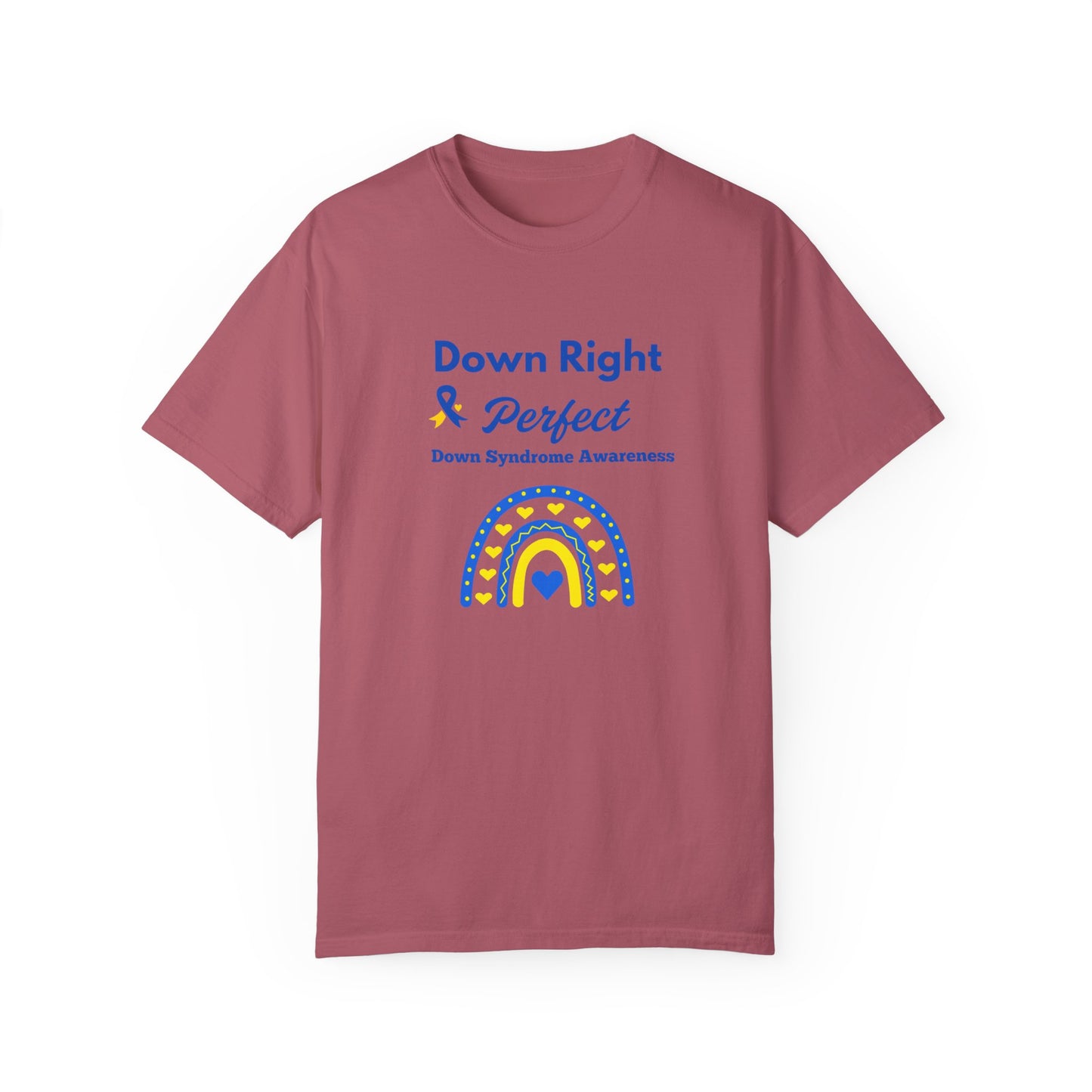 Down Right & Perfect Unisex Garment-Dyed T-shirt