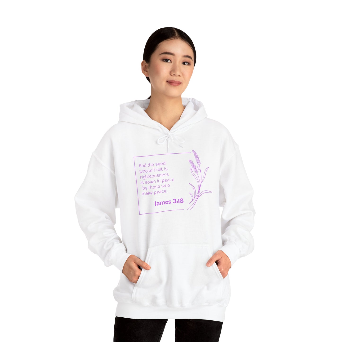 James 3:18 Unisex Heavy Blend™ Hooded Sweatshirt