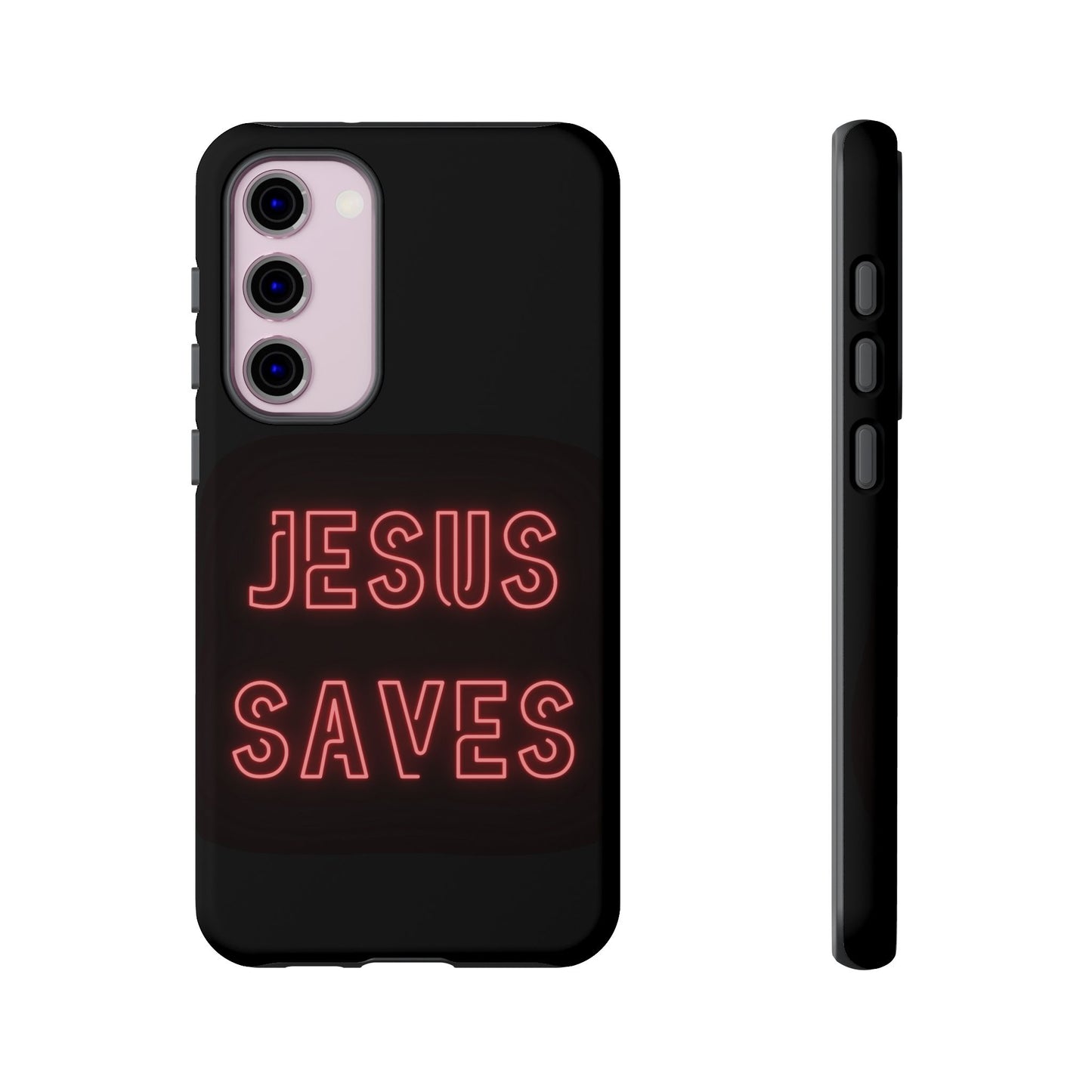 Jesus Saves Neon Signage Tough Cases Iphone Samsung Google