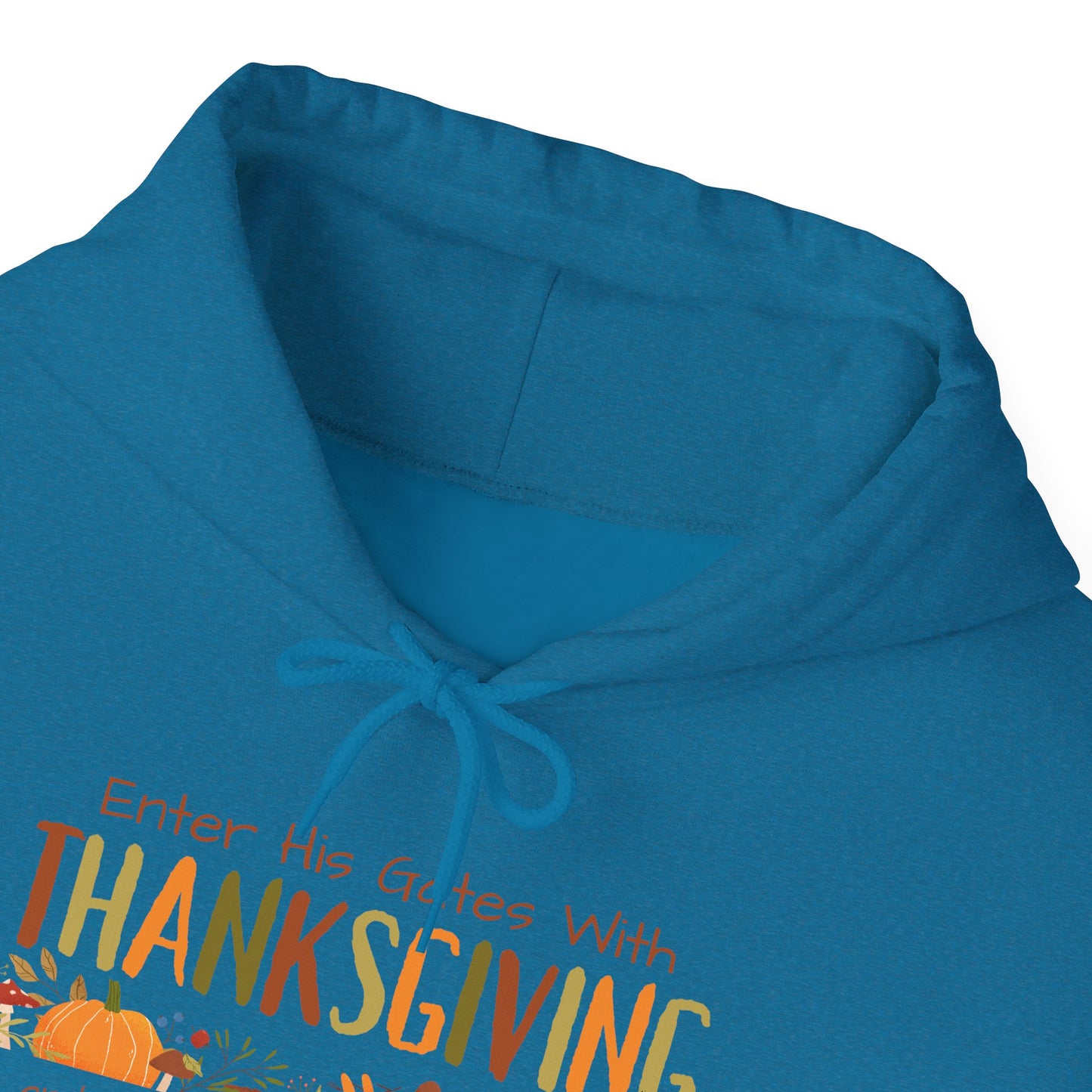 Thanksgiving Psalm 100:4 Unisex Heavy Blend™ Hooded Sweatshirt