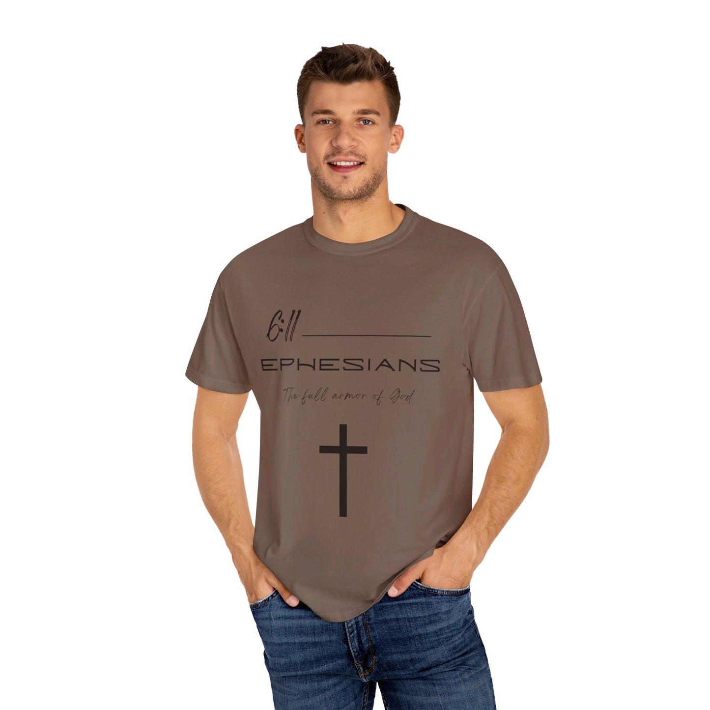 Ephesians 6:11 Armor of God Unisex Garment-Dyed T-shirt