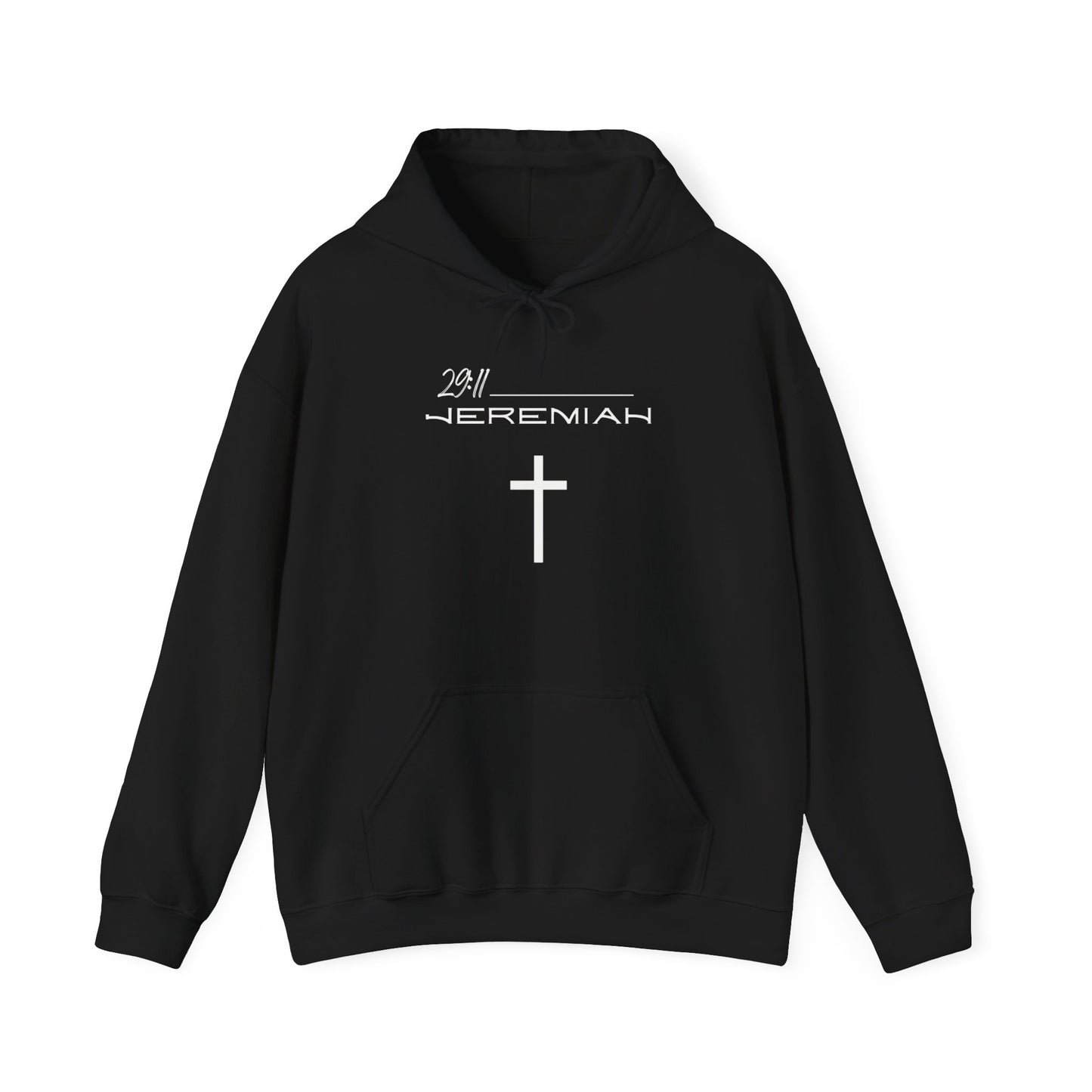 Jeremiah 29:11 w/ Full Scripture On Back Unisex Heavy Blend™ Hooded Sweatshirt