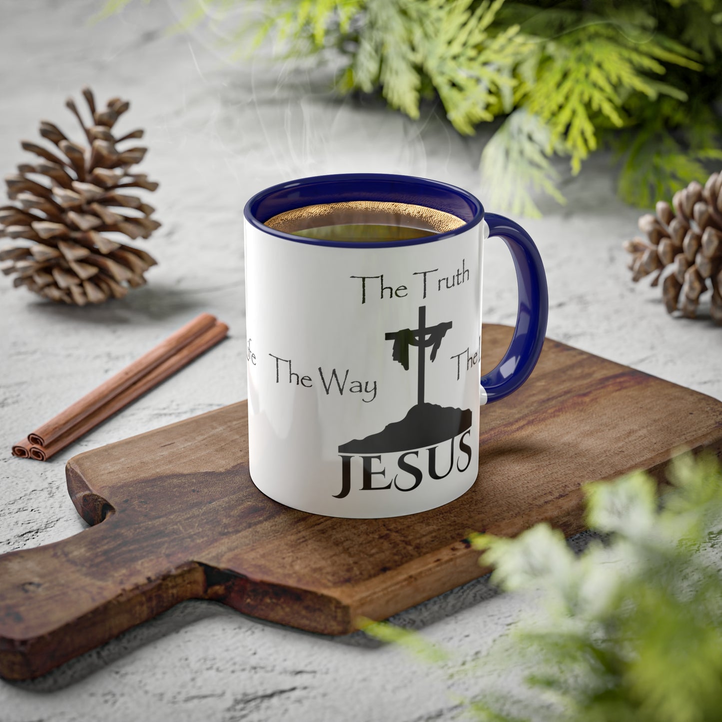 Jesus The Way The Truth The Life Colorful Mugs, 11oz