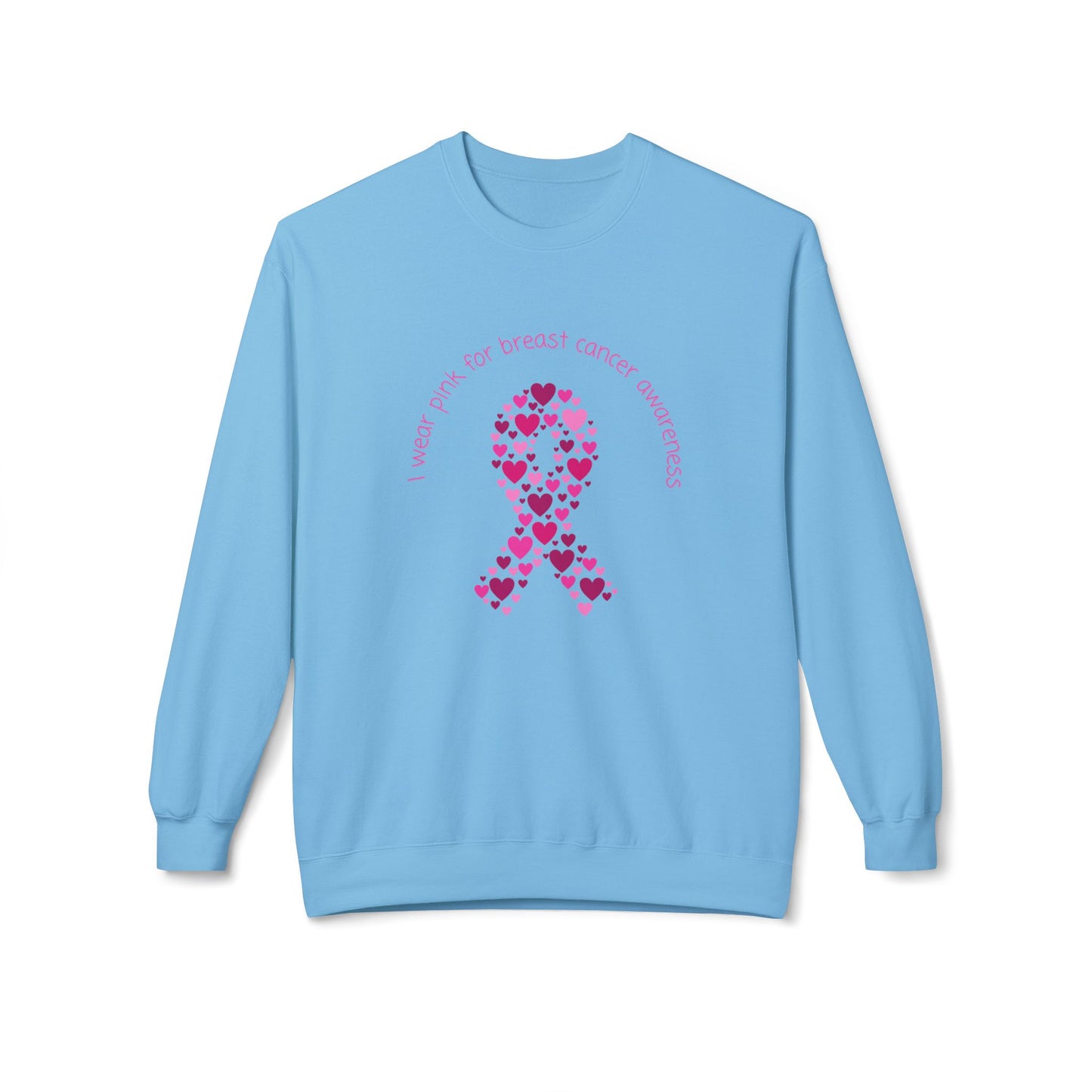 Breast Cancer Awareness Unisex Midweight Softstyle Fleece Crewneck Sweatshirt