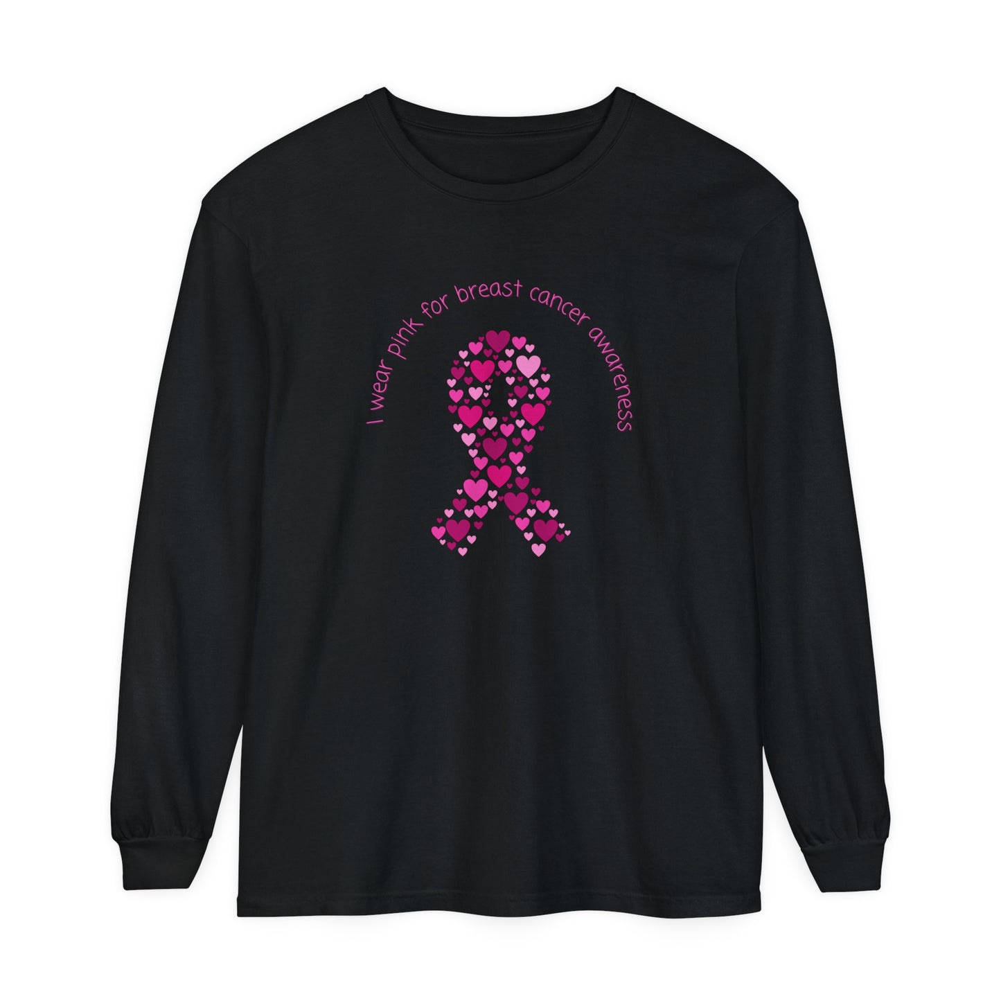 Breast Cancer Awareness Unisex Garment-dyed Long Sleeve T-Shirt