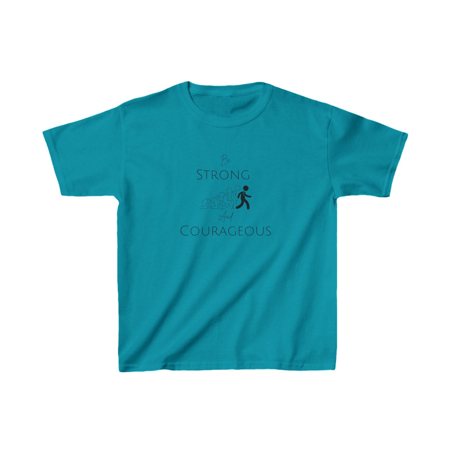 Be Strong And Courageous Kids Heavy Cotton™ Tee