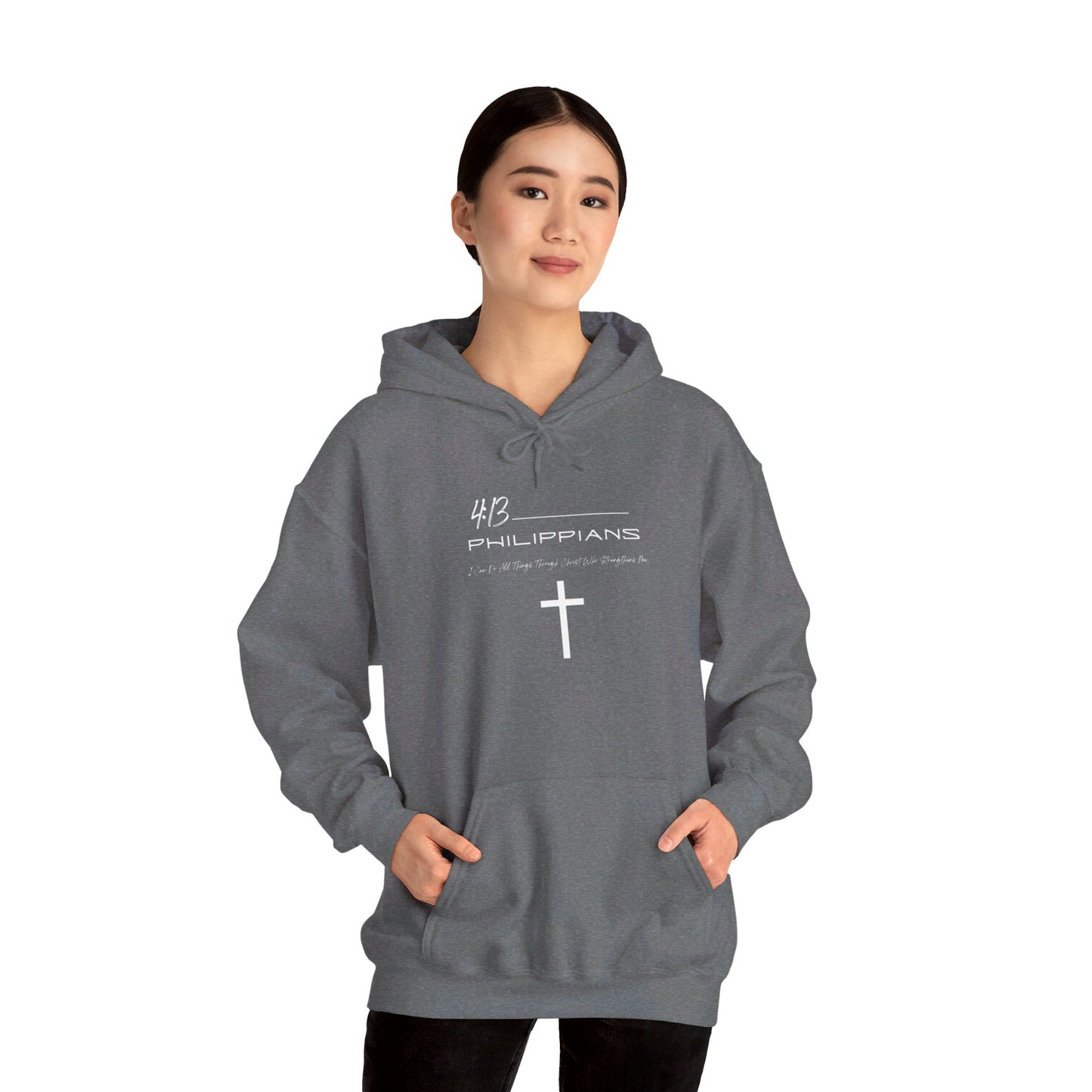 Philippians 4:13 Unisex Heavy Blend™ Hooded Sweatshirt