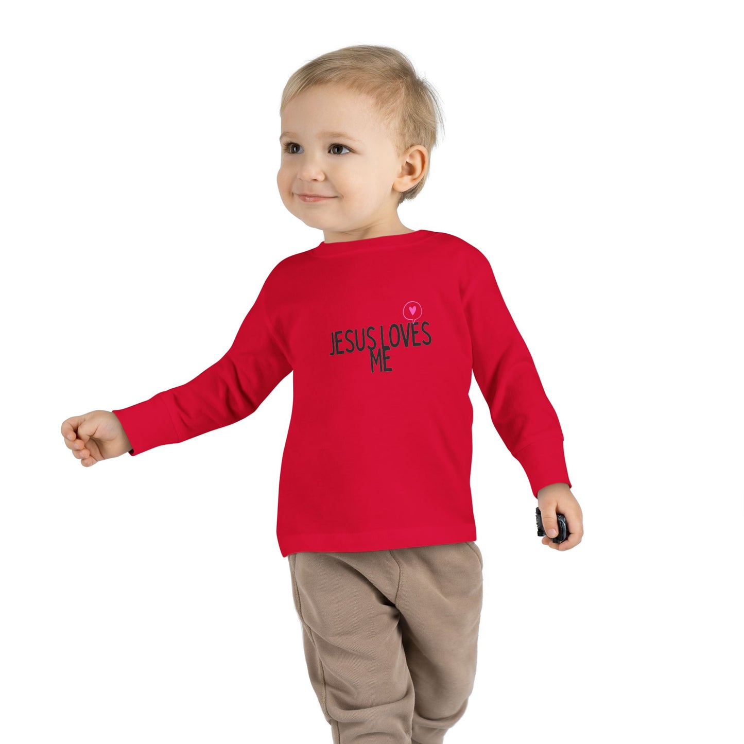 Jesus Loves Me Toddler Long Sleeve Tee