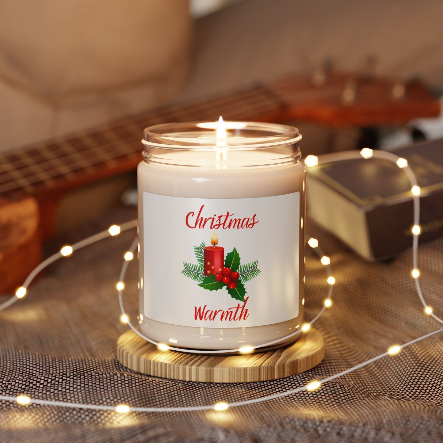 Christmas Warmth Scented Soy Candle, 9oz