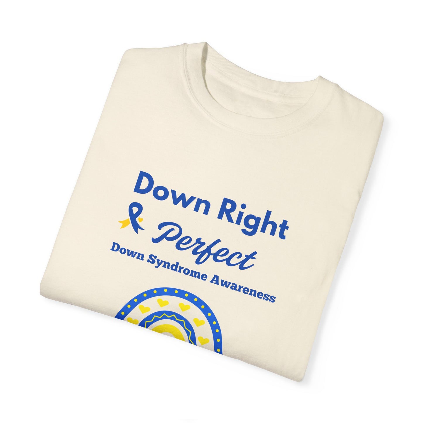 Down Right & Perfect Unisex Garment-Dyed T-shirt