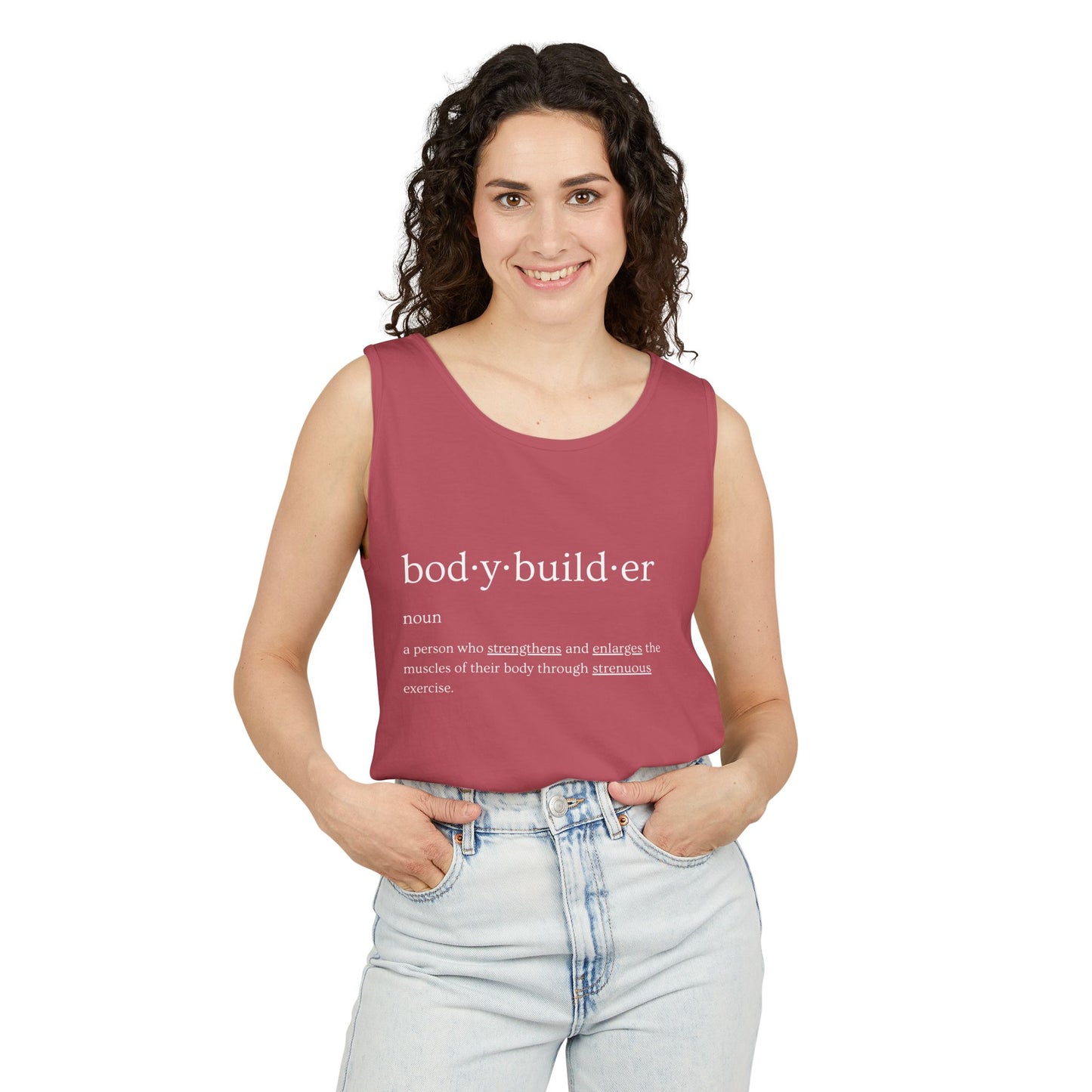 Bodybuilder Definition Unisex Garment-Dyed Tank Top