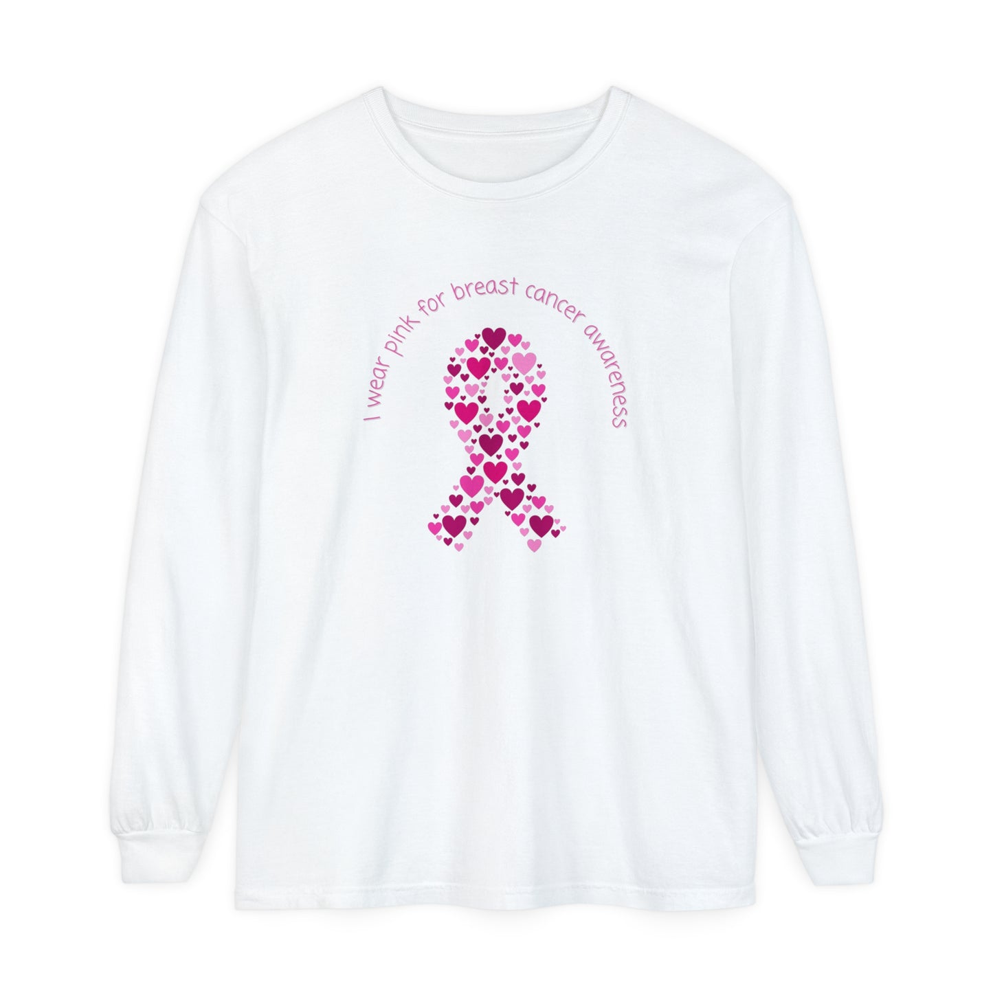 Breast Cancer Awareness Unisex Garment-dyed Long Sleeve T-Shirt