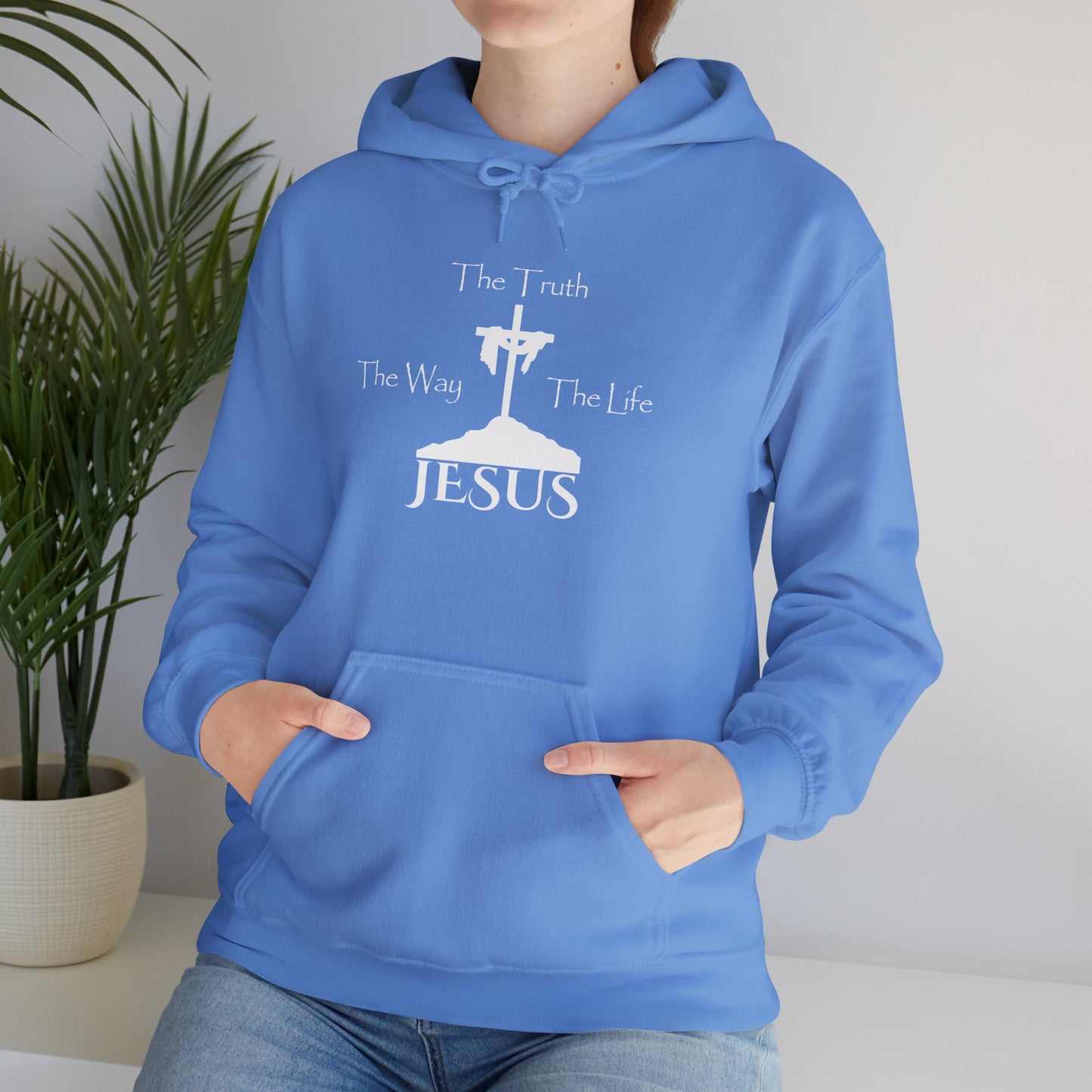 Jesus The Way The Truth The Life Unisex Heavy Blend™ Hooded Sweatshirt