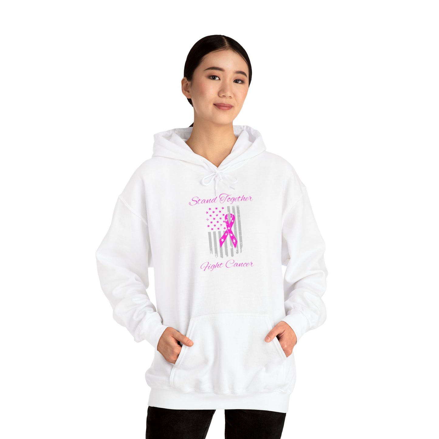 Stand Together Fight Breast Cancer Unisex Heavy Blend™ Hooded Sweatshirt