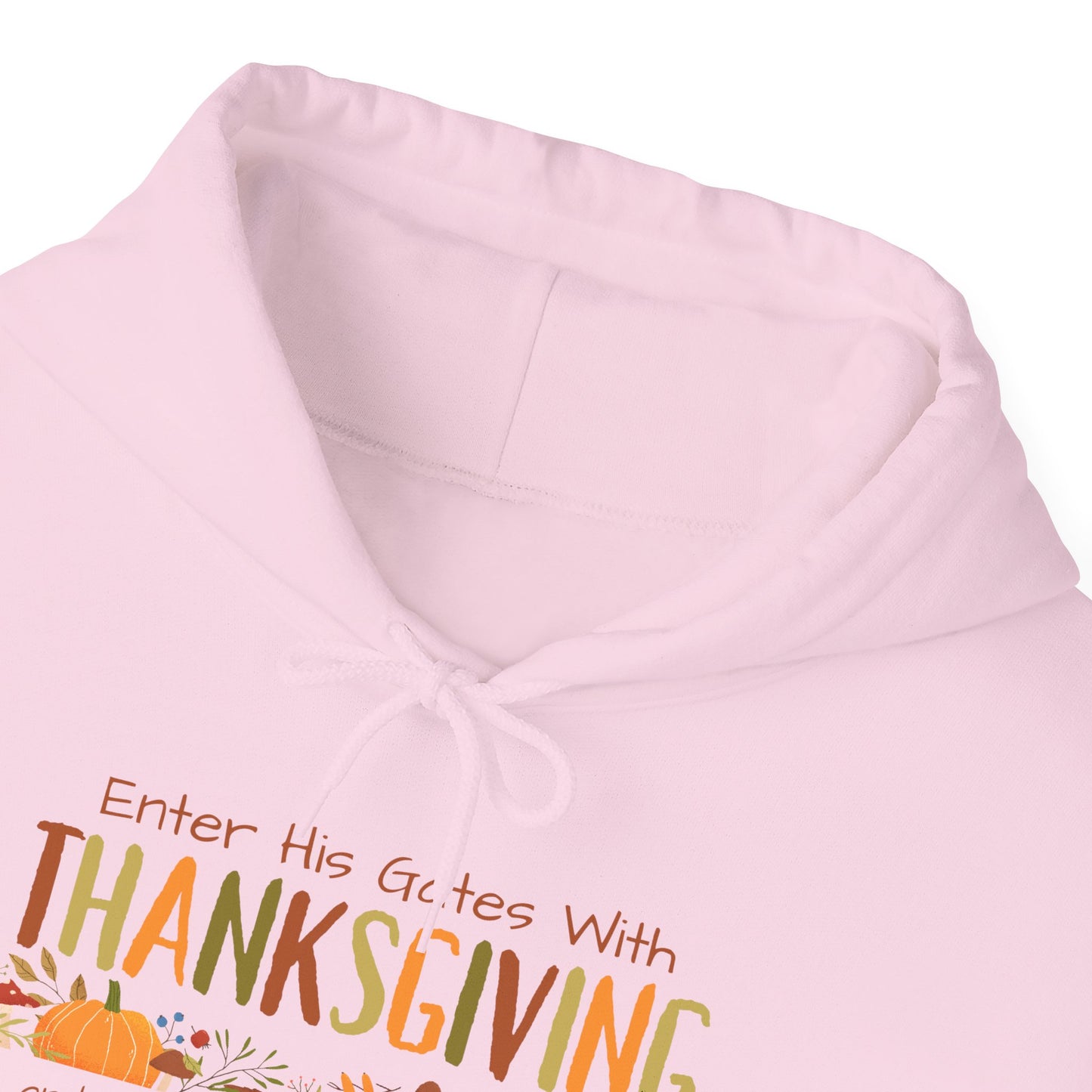 Thanksgiving Psalm 100:4 Unisex Heavy Blend™ Hooded Sweatshirt