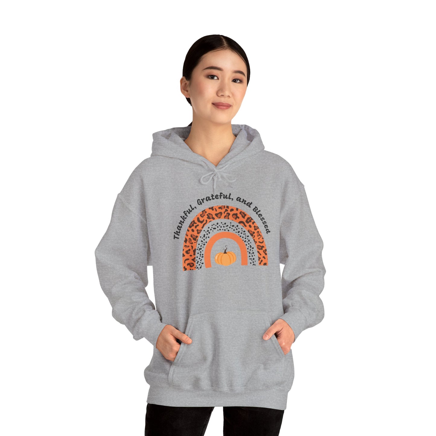 Thankful Grateful Blessed Unisex Heavy Blend™ Hooded Sweatshirt