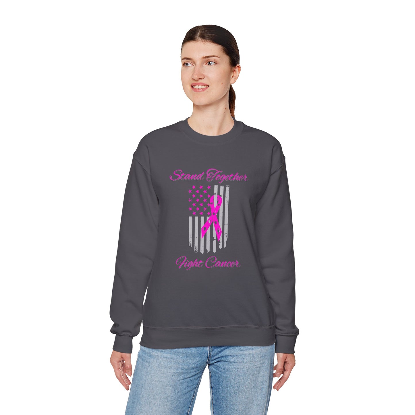 Stand Together Fight Breast Cancer Unisex Heavy Blend™ Crewneck Sweatshirt