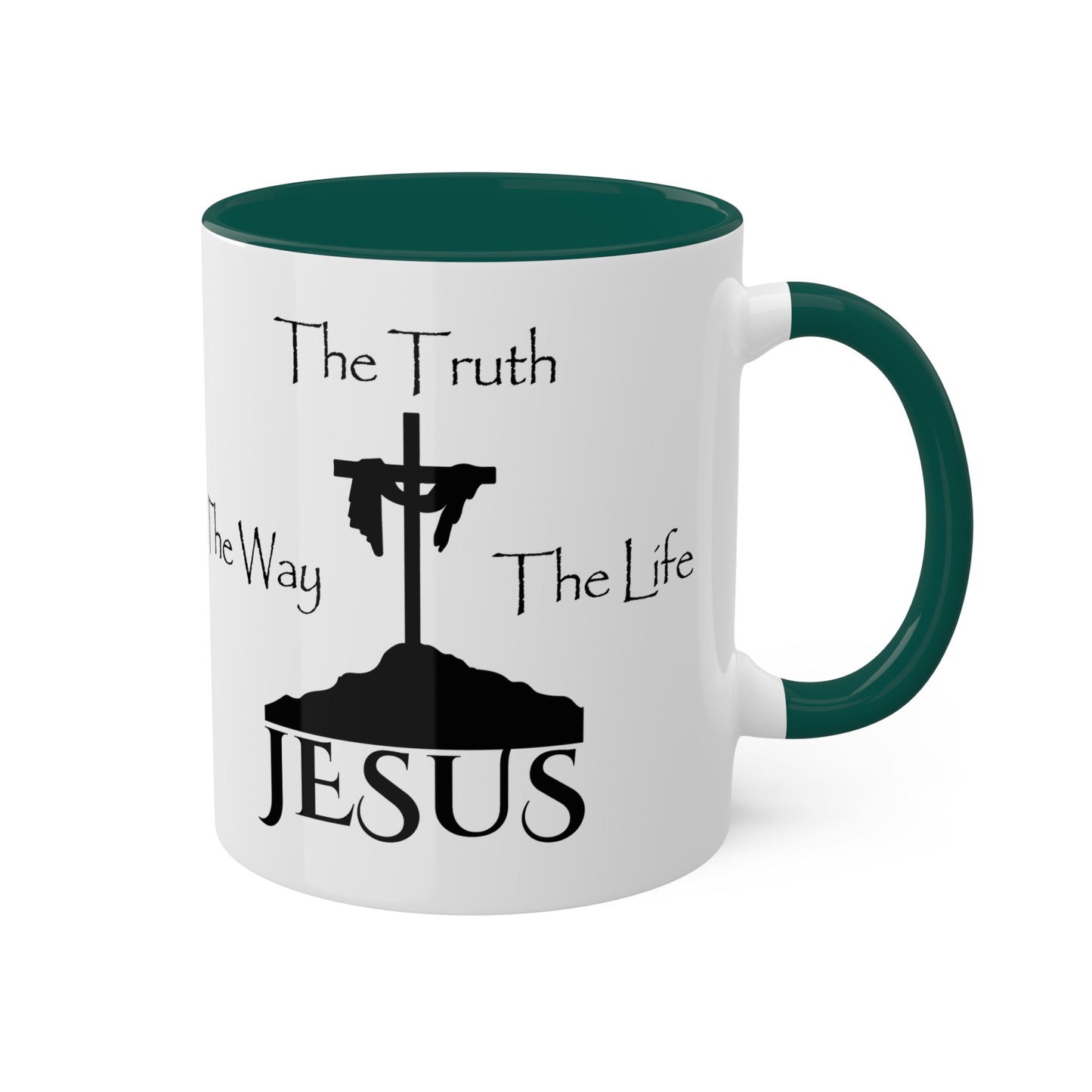 Jesus The Way The Truth The Life Colorful Mugs, 11oz