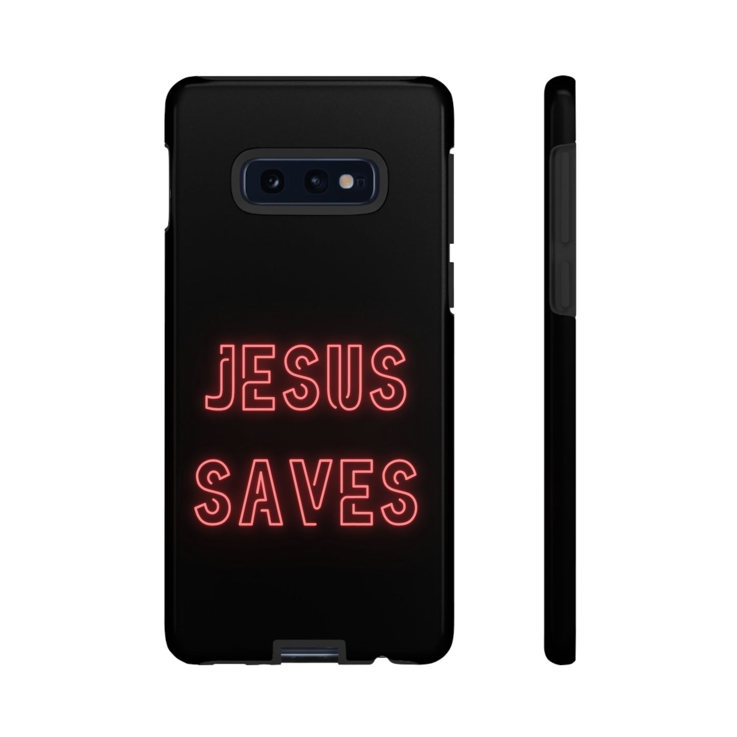 Jesus Saves Neon Signage Tough Cases Iphone Samsung Google