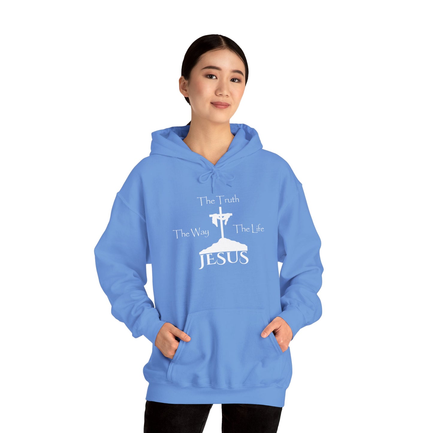 Jesus The Way The Truth The Life Unisex Heavy Blend™ Hooded Sweatshirt