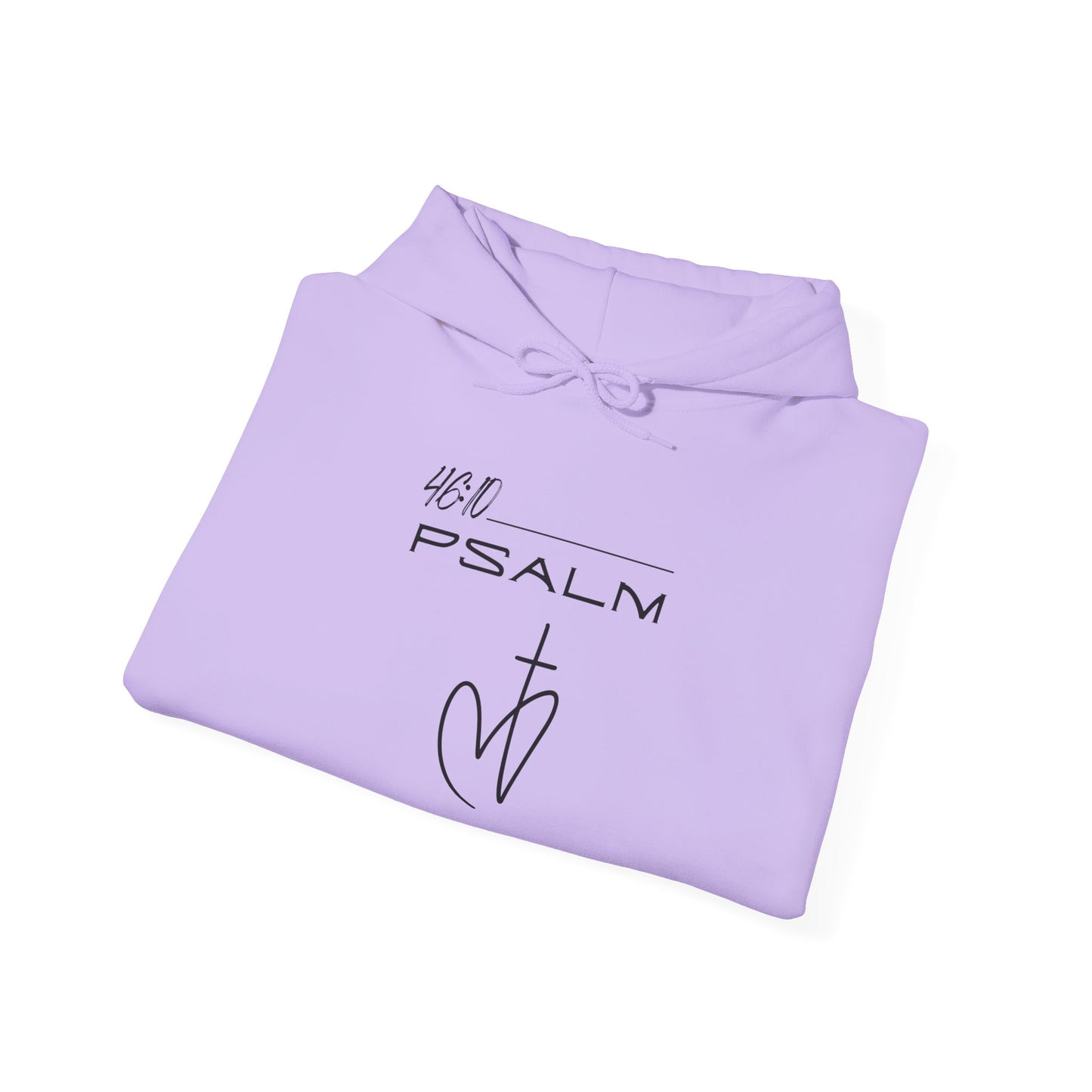 Psalm 46:10 w/ Full Scripture on Back Unisex Heavy Blend™ Hooded Sweatshirt