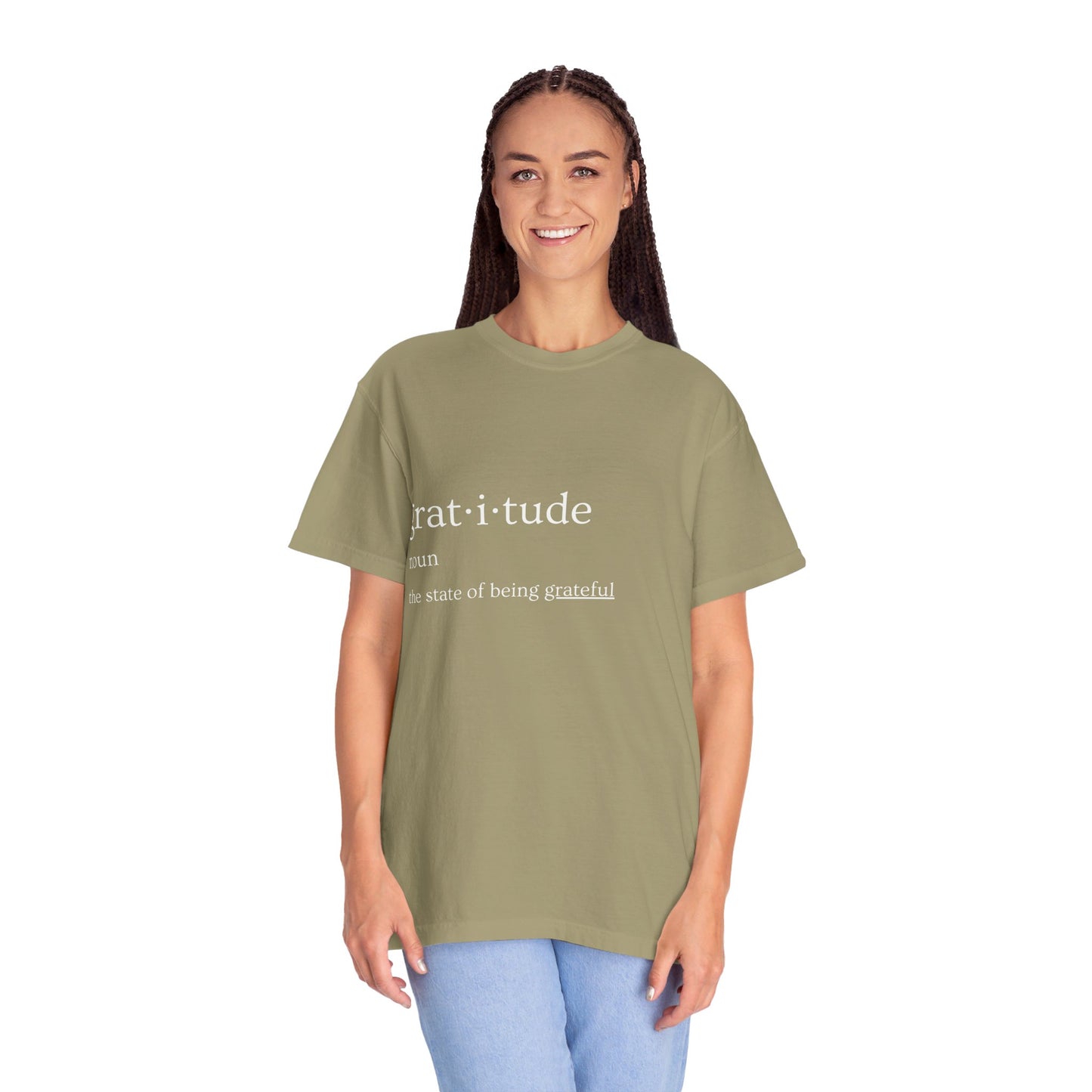 Gratitude Definition Unisex Garment-Dyed T-shirt