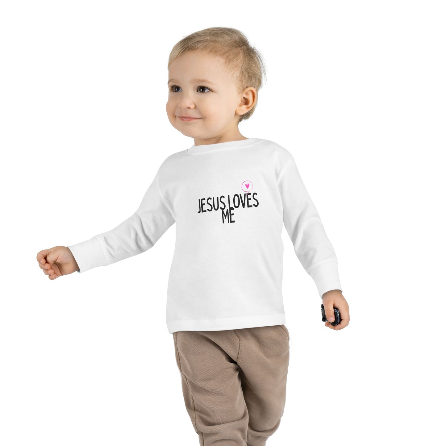 Jesus Loves Me Toddler Long Sleeve Tee