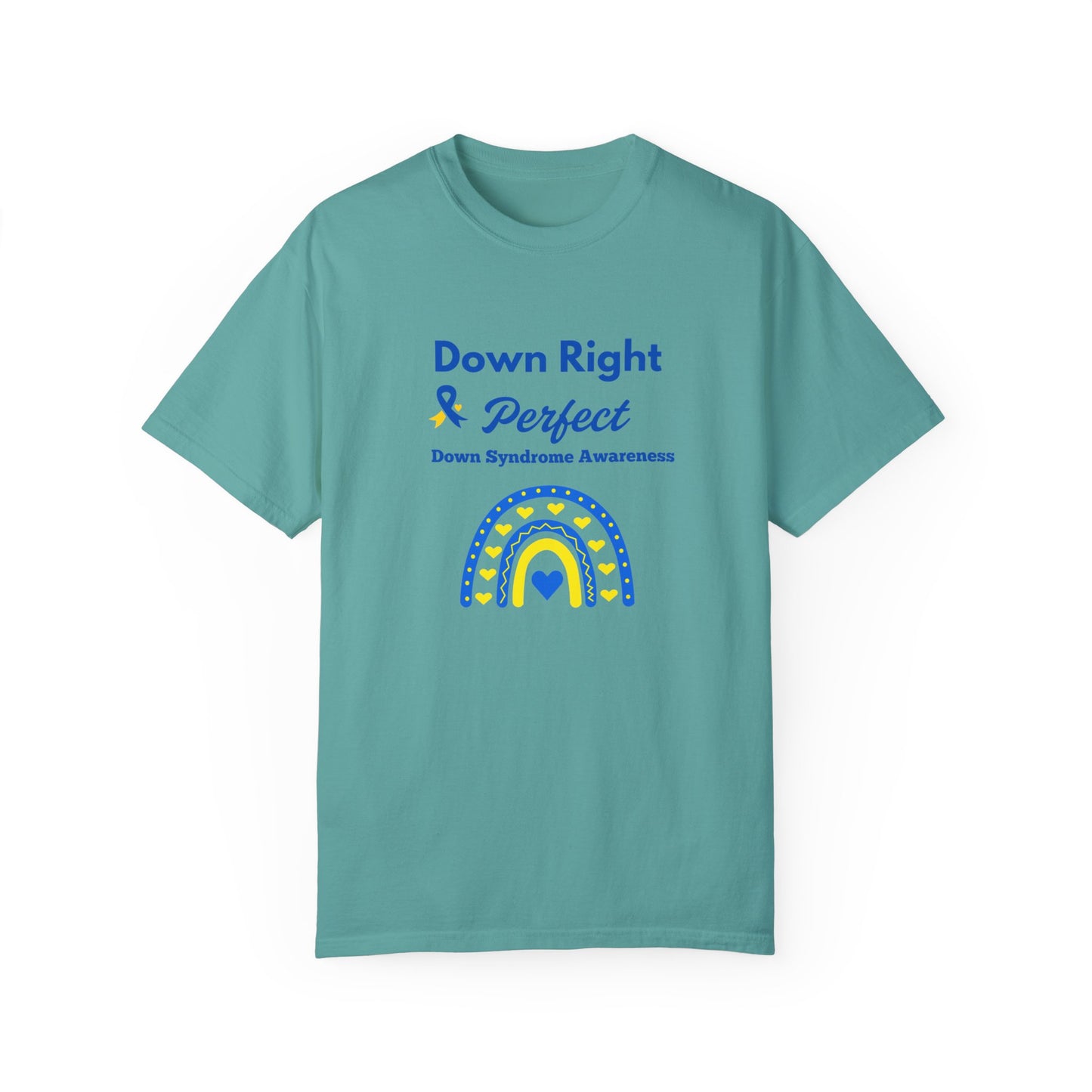 Down Right & Perfect Unisex Garment-Dyed T-shirt