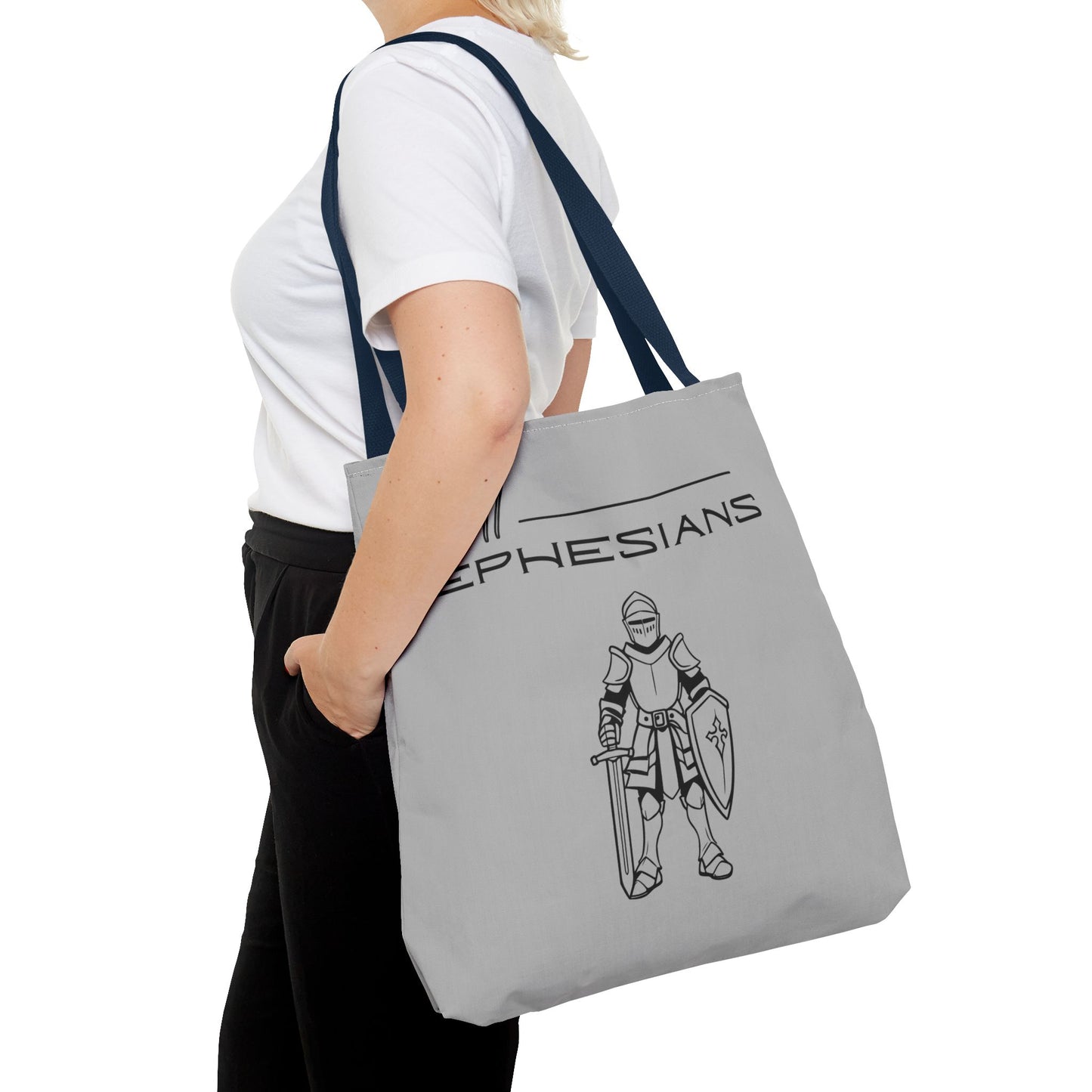 Ephesians 6:11 Full Armor of God Tote Bag (AOP)