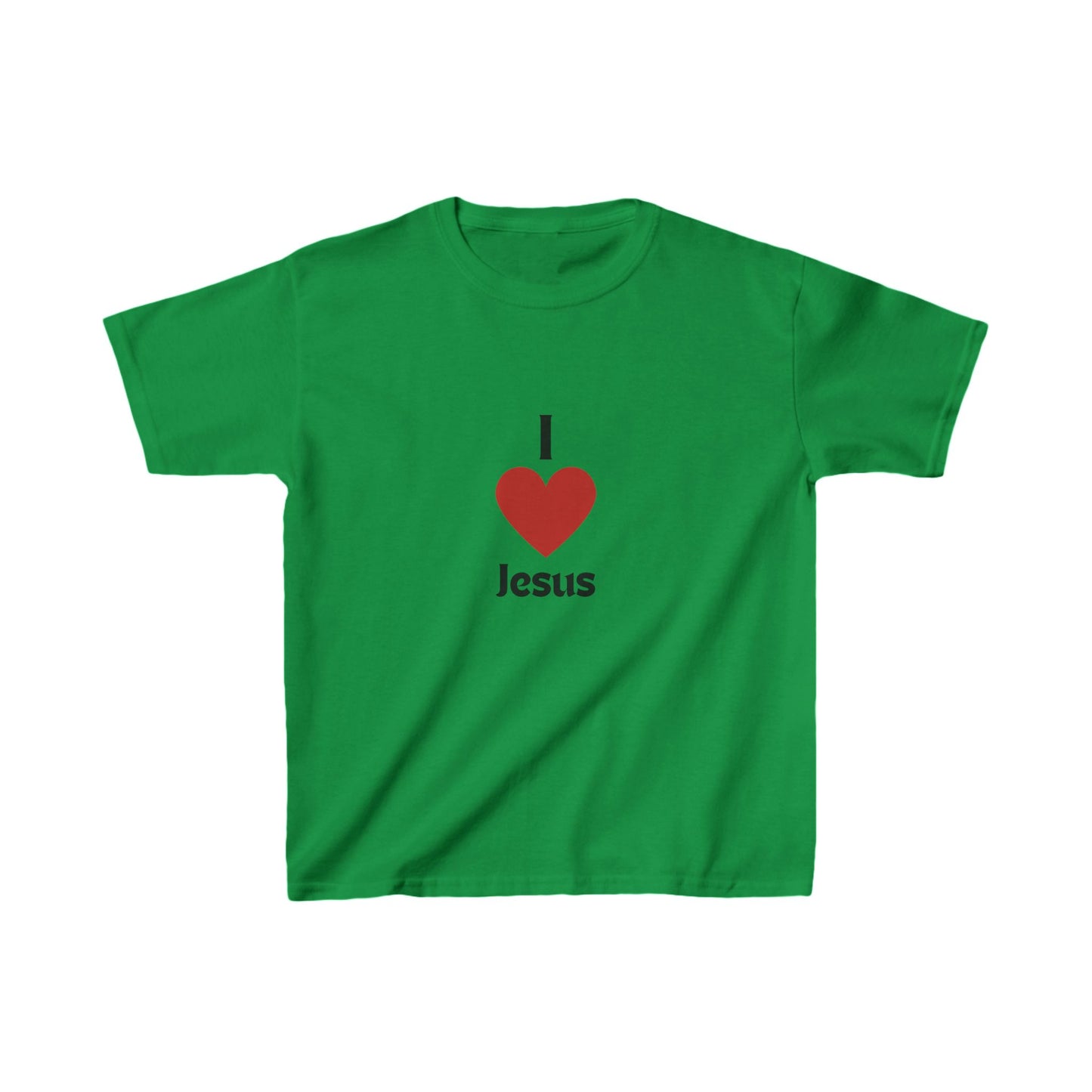 Kids T-Shirt - I Love Jesus Christian Tee