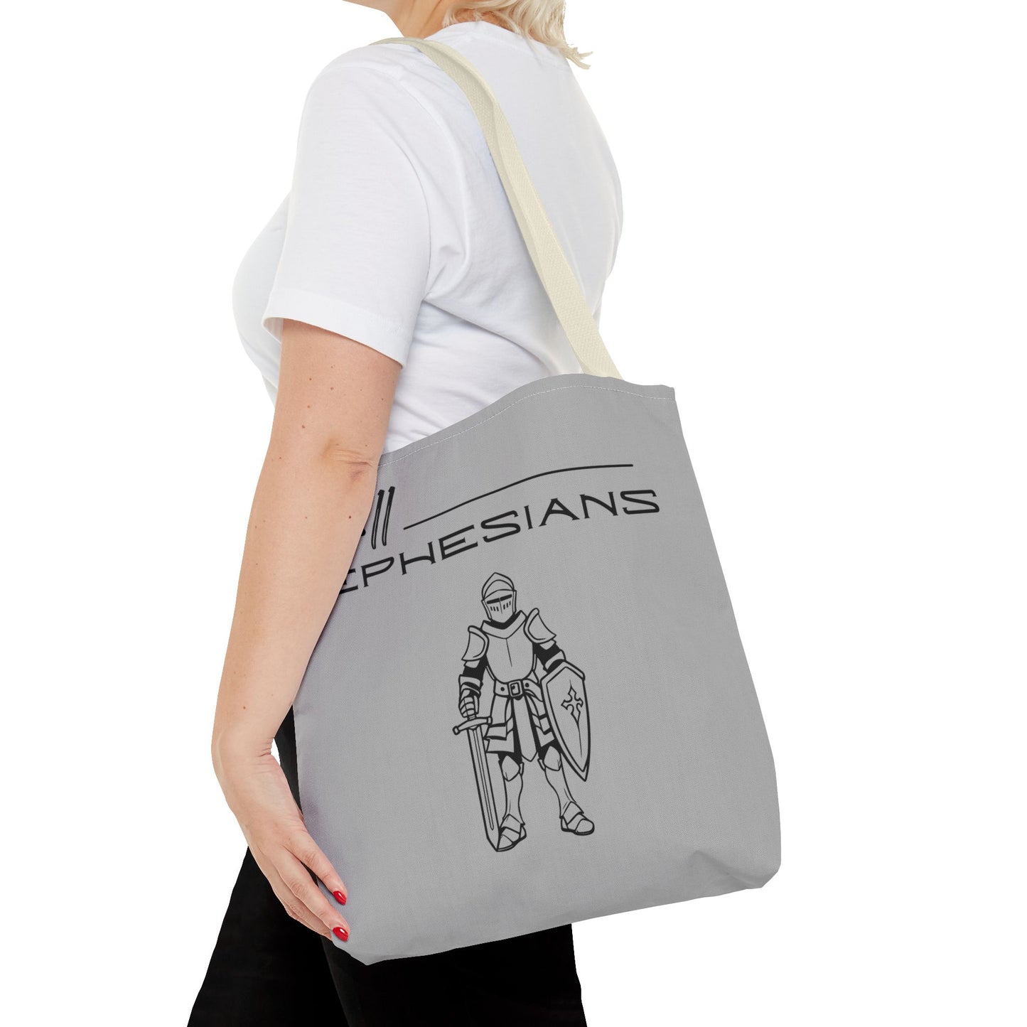 Ephesians 6:11 Full Armor of God Tote Bag (AOP)