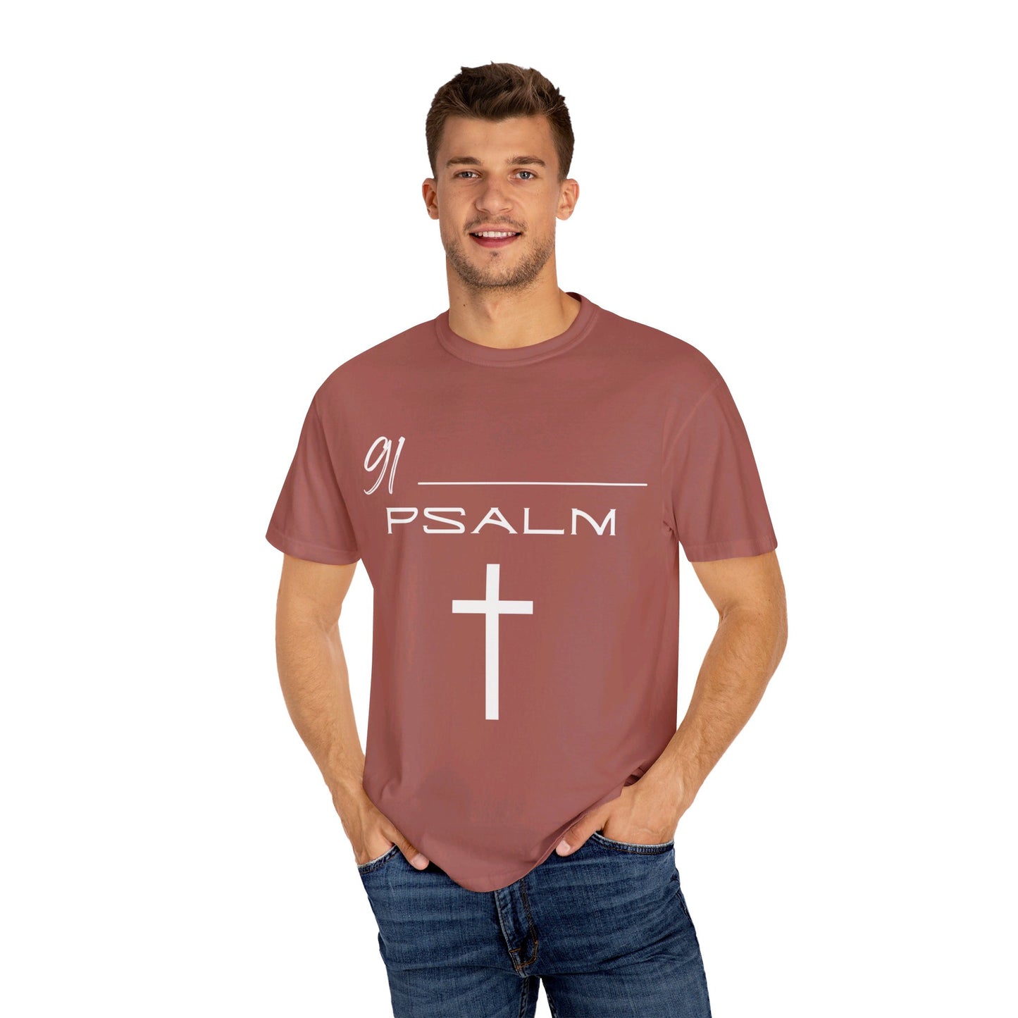 Psalm 91 Unisex Garment-Dyed T-shirt