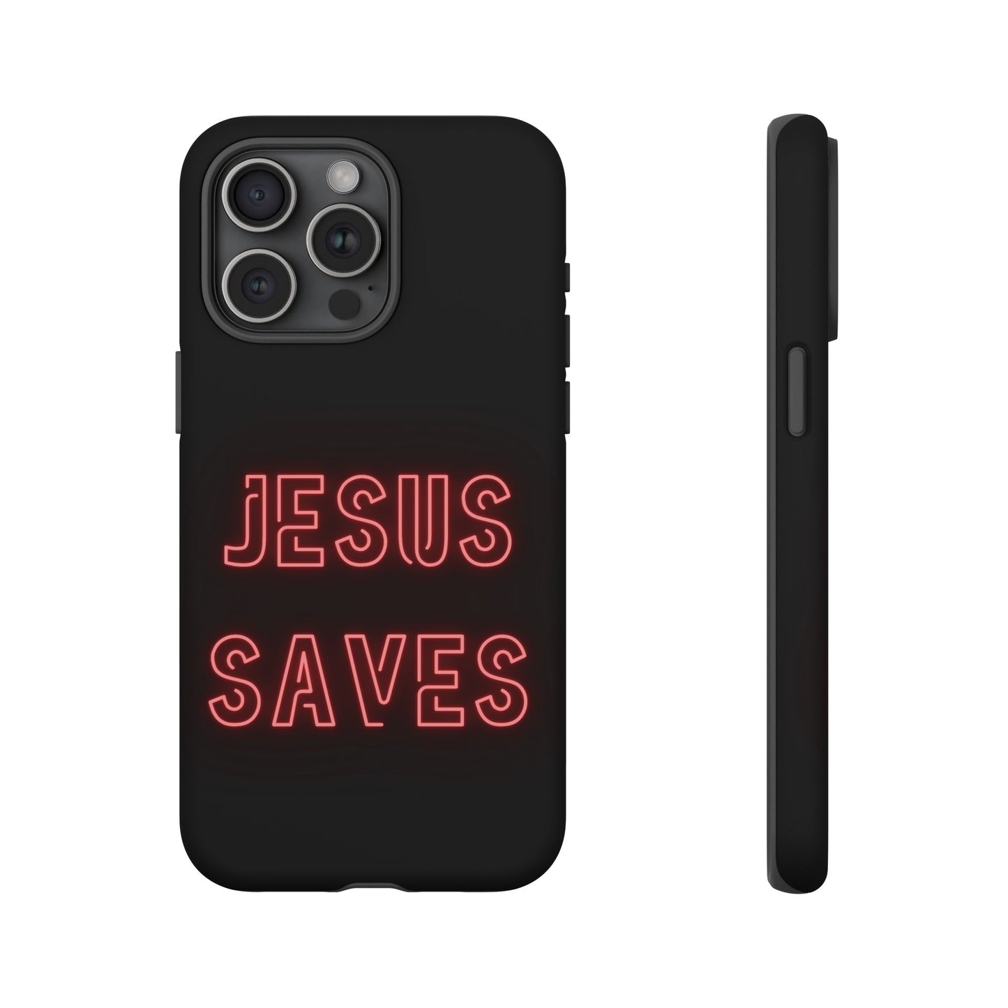 Jesus Saves Neon Signage Tough Cases Iphone Samsung Google