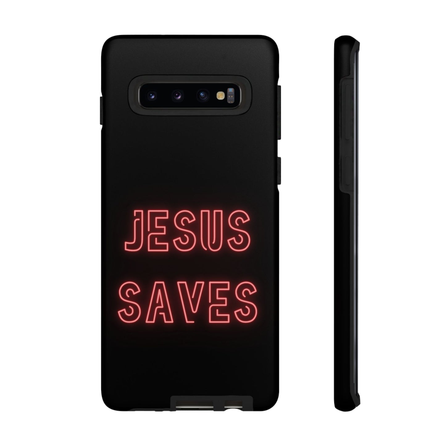 Jesus Saves Neon Signage Tough Cases Iphone Samsung Google